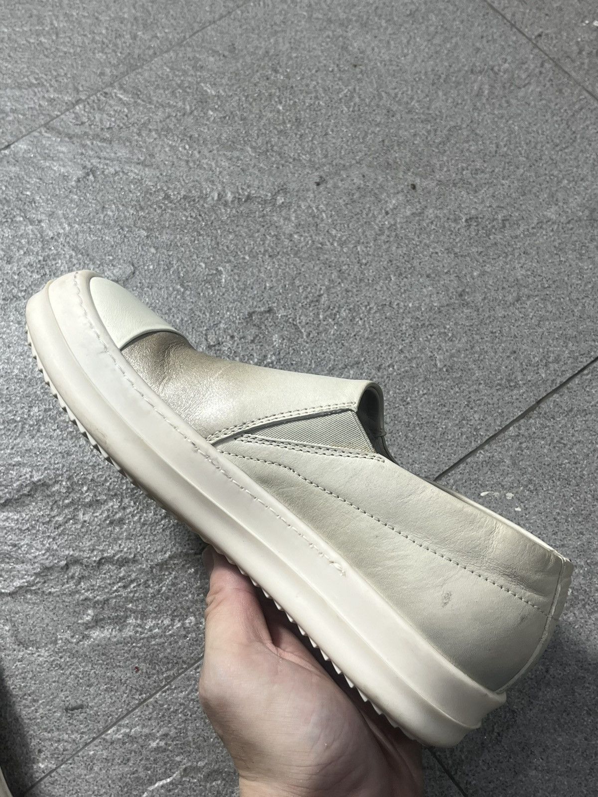 Rick Owens Rick Owens Cap Toe Slip On Sneakers Gradients Milk EU36 Size US 6 / IT 36 - 20 Thumbnail