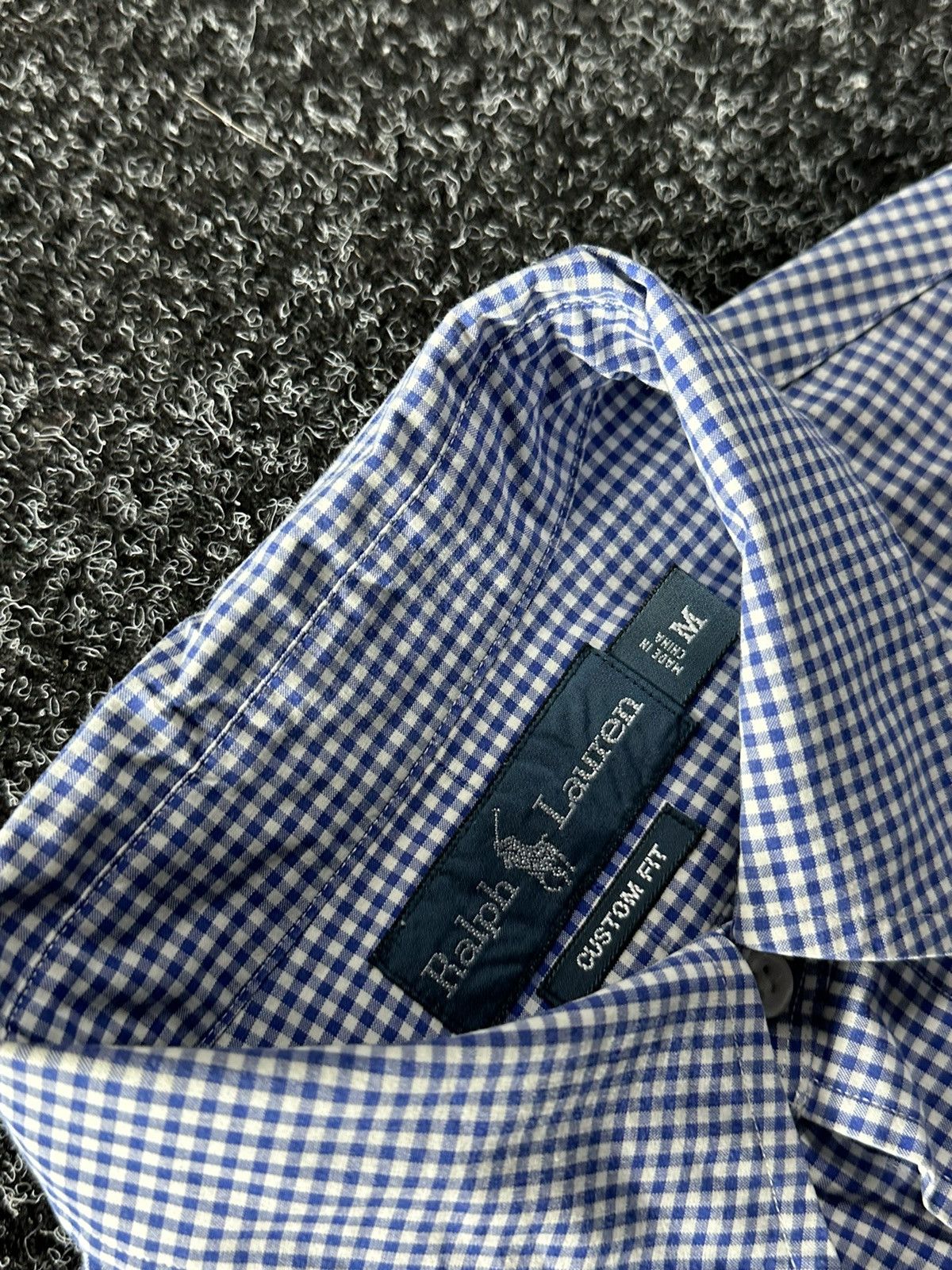 Designer × Polo Ralph Lauren × Vintage ❗️Vintage 90s Polo RALPH LAUREN blue striped Shirt OLD MONEY Size US M / EU 48-50 / 2 - 6 Thumbnail