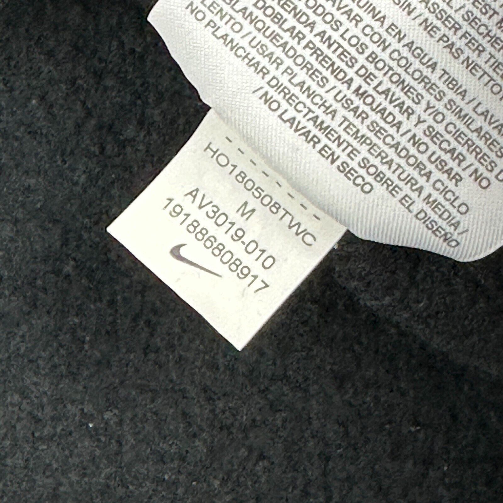 Nike Nike Air 1/2 Zip Pullover Fleece Sweatshirt Spellout Logo Size US M / EU 48-50 / 2 - 6 Thumbnail