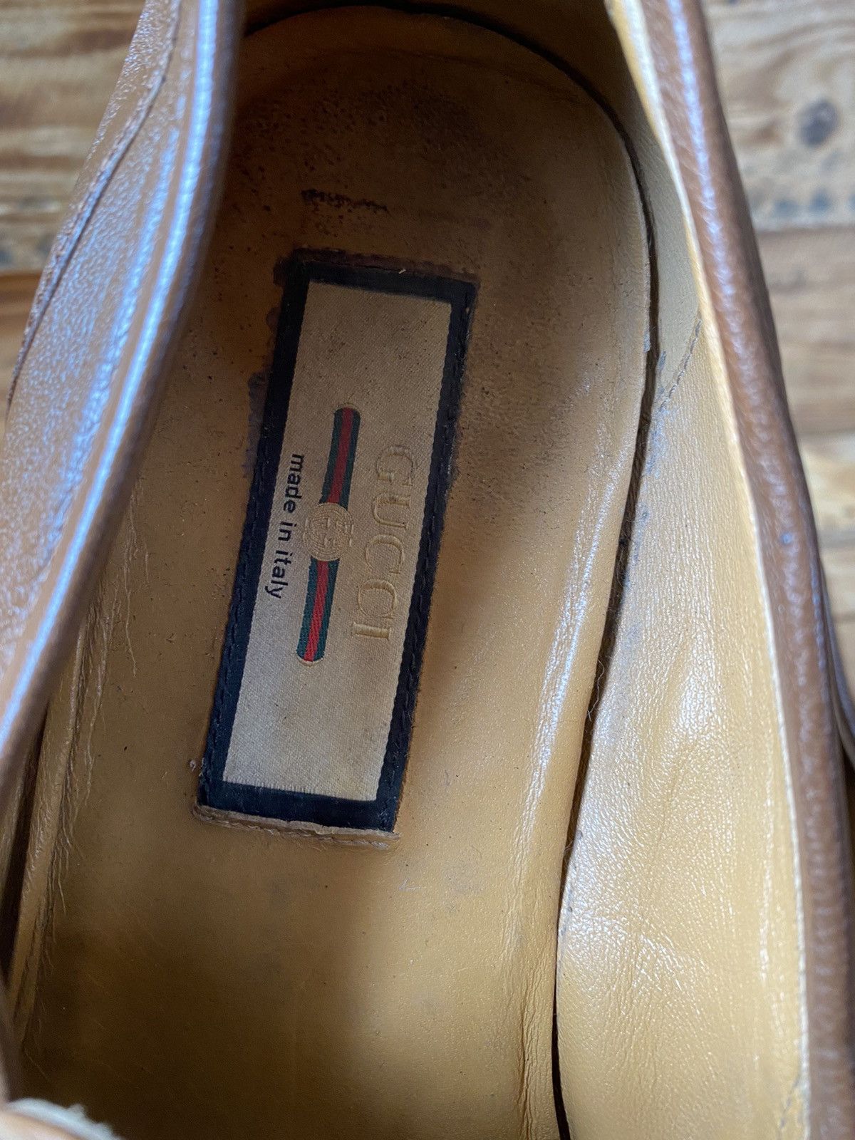 Gucci Gucci horsebit bixton 3 stripe leather loafers sz uk 7.5 Size US 8.5 / EU 41-42 - 21 Thumbnail