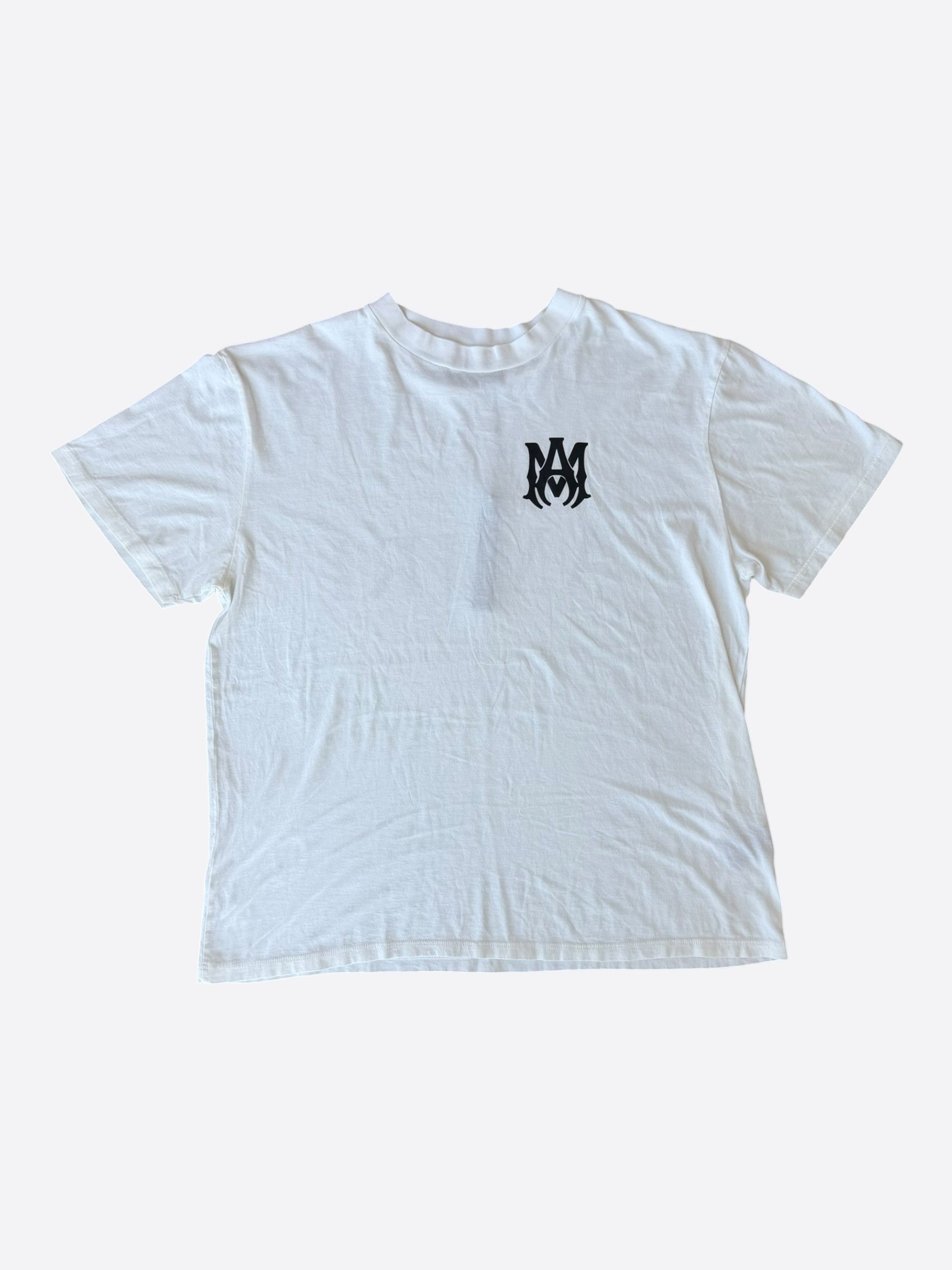 Amiri Amiri White & Black MA Core Logo T-Shirt Size US XL / EU 56 / 4 - 1 Thumbnail