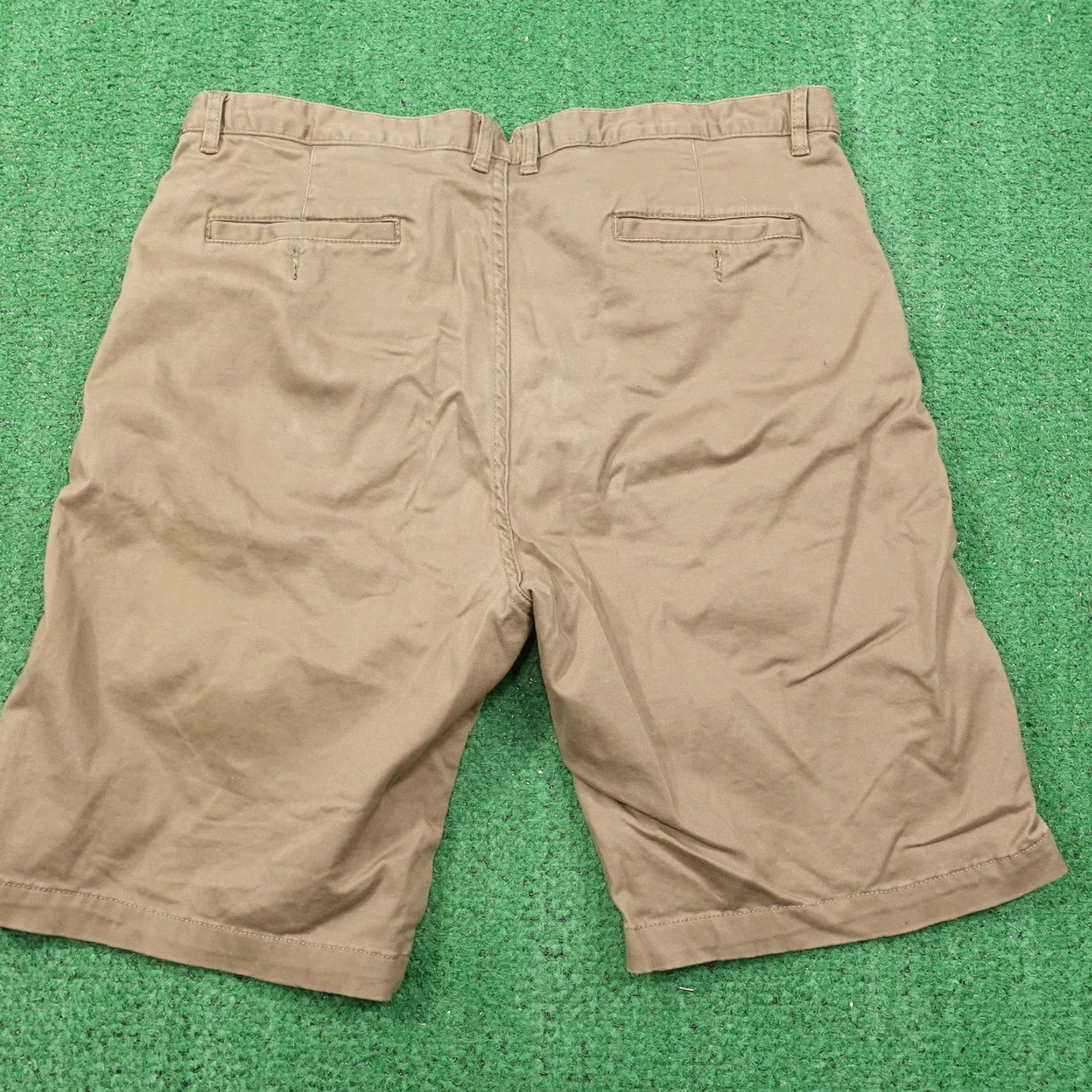 Vintage JACHS Chino Shorts Beige Flat Front Mens Size 36 Size US 36 / EU 52 - 3 Thumbnail