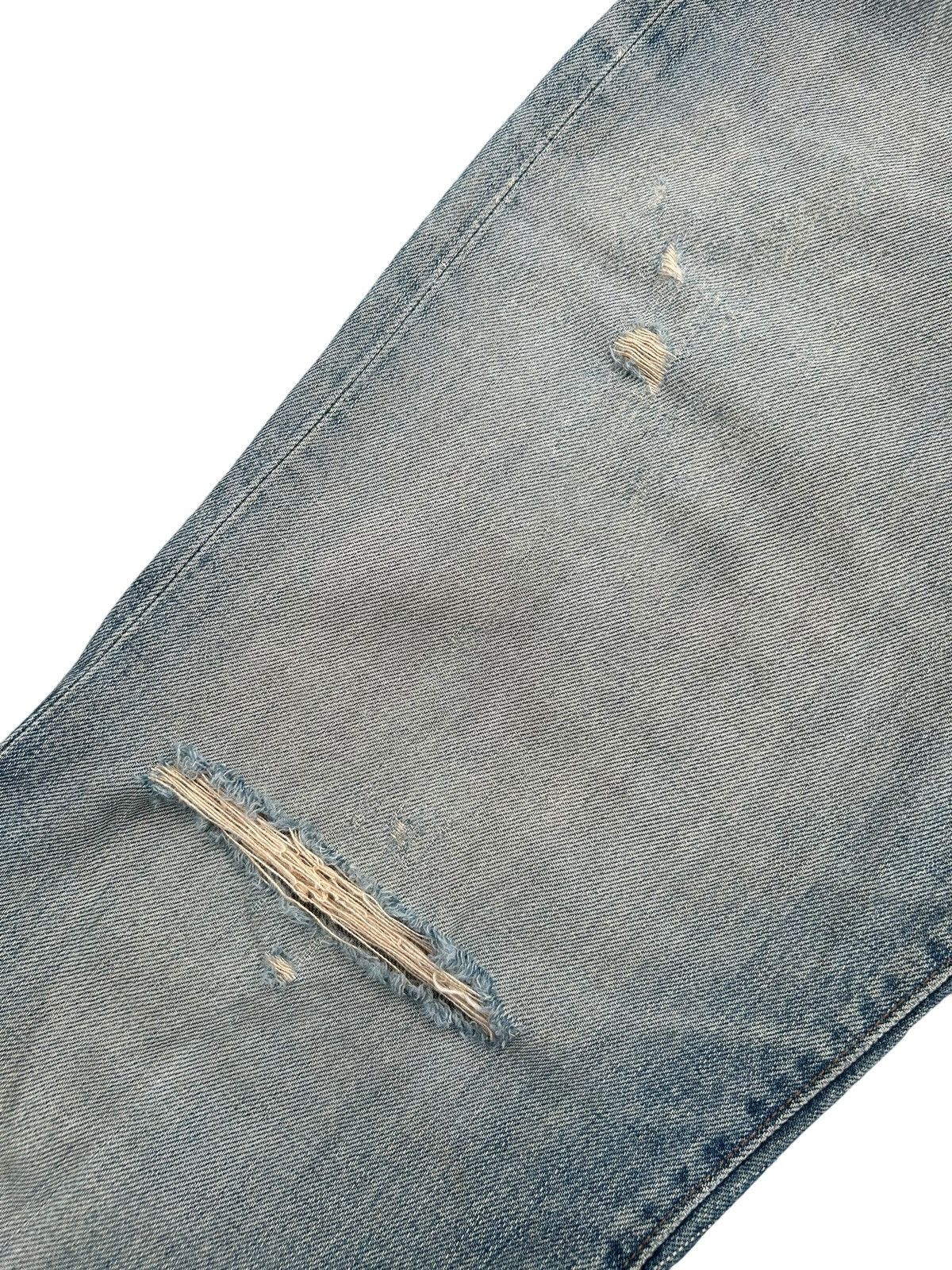Kapital Vintage Wrangler Blue Bell Selvedge Thrashed Denim Jeans Size US 30 / EU 46 - 13 Thumbnail