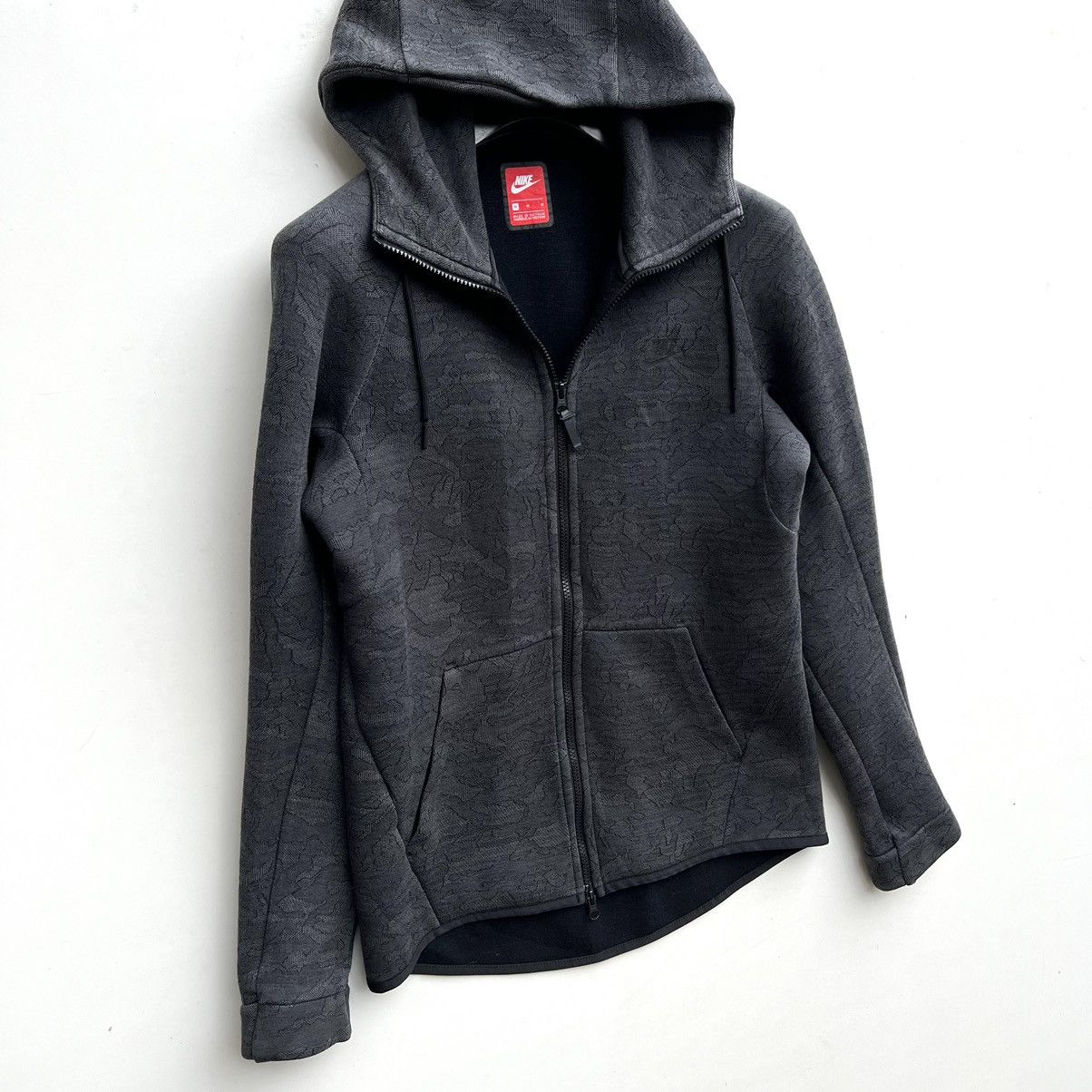 Nike Nike Tech Fleece Hoodie Grey Jacquard Camo Track Jacket Size US M / EU 48-50 / 2 - 2 Thumbnail