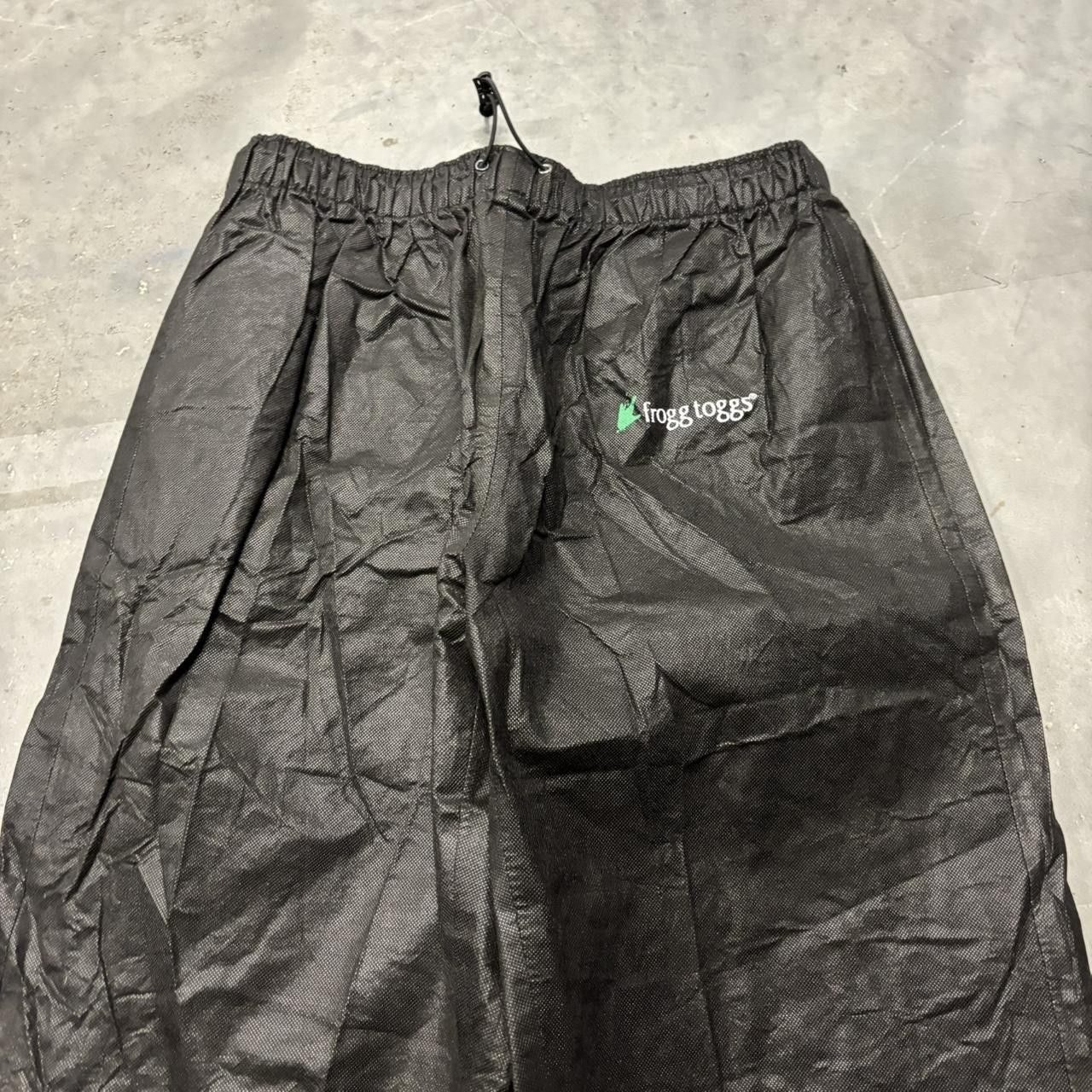 Japanese Brand × Vintage Crazy Vintage Y2K/2000s Baggy Black 100% Polypropylene Pants! Size US 32 / EU 48 - 4 Thumbnail