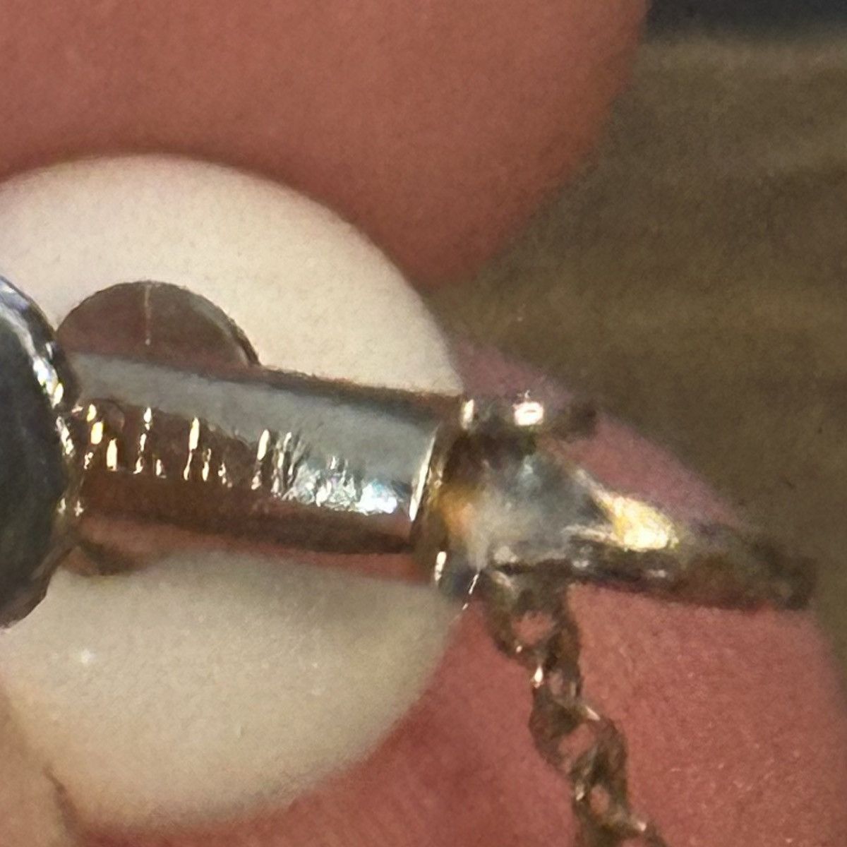 Vintage Vintage Richillini white crystal ball dangle clip on earring Size ONE SIZE - 3 Thumbnail