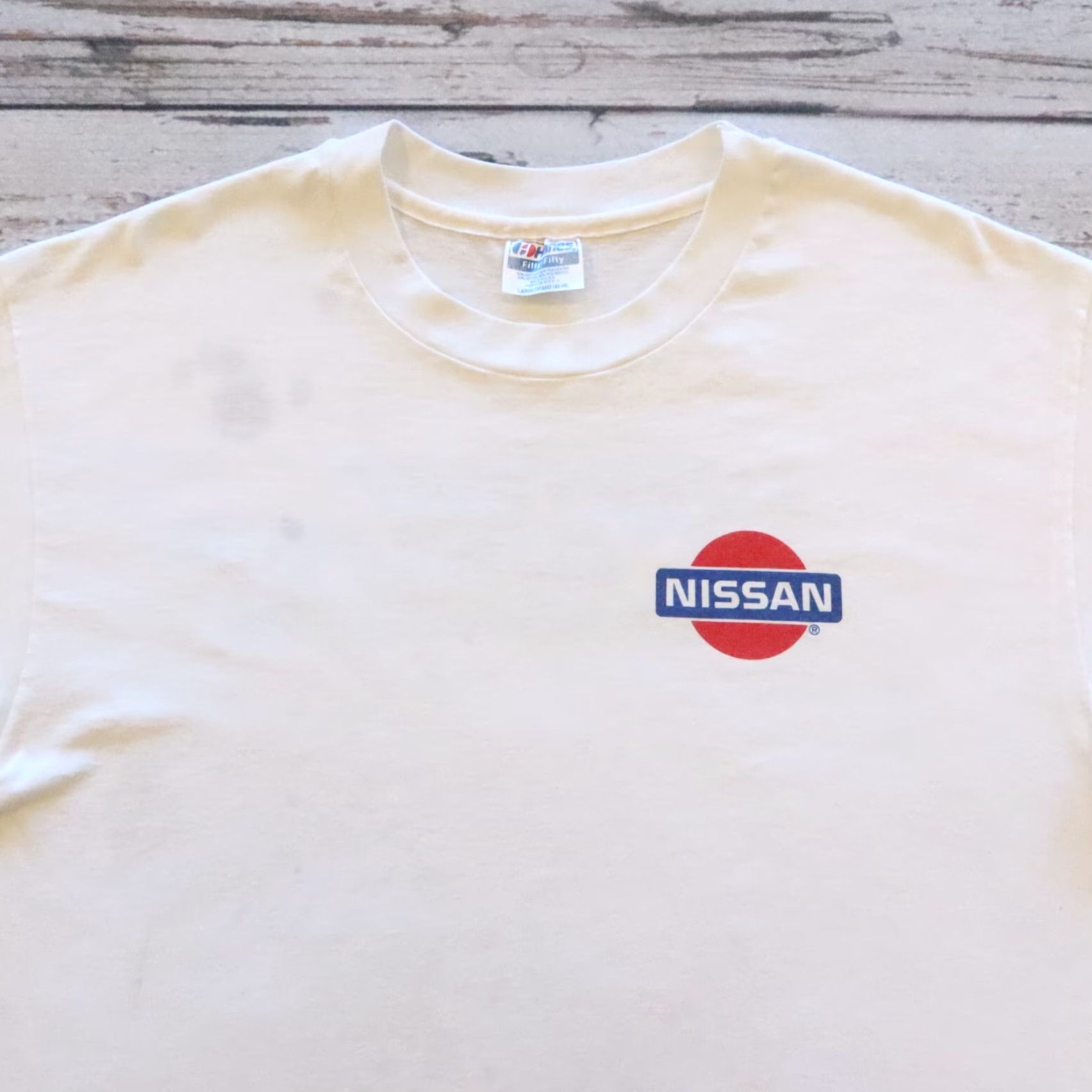 Hanes VINTAGE Nissan Subaru Cypress Coast Dealership Tshirt Shirt L White Mens 90s Concert? Size US L / EU 52-54 / 3 - 3 Thumbnail