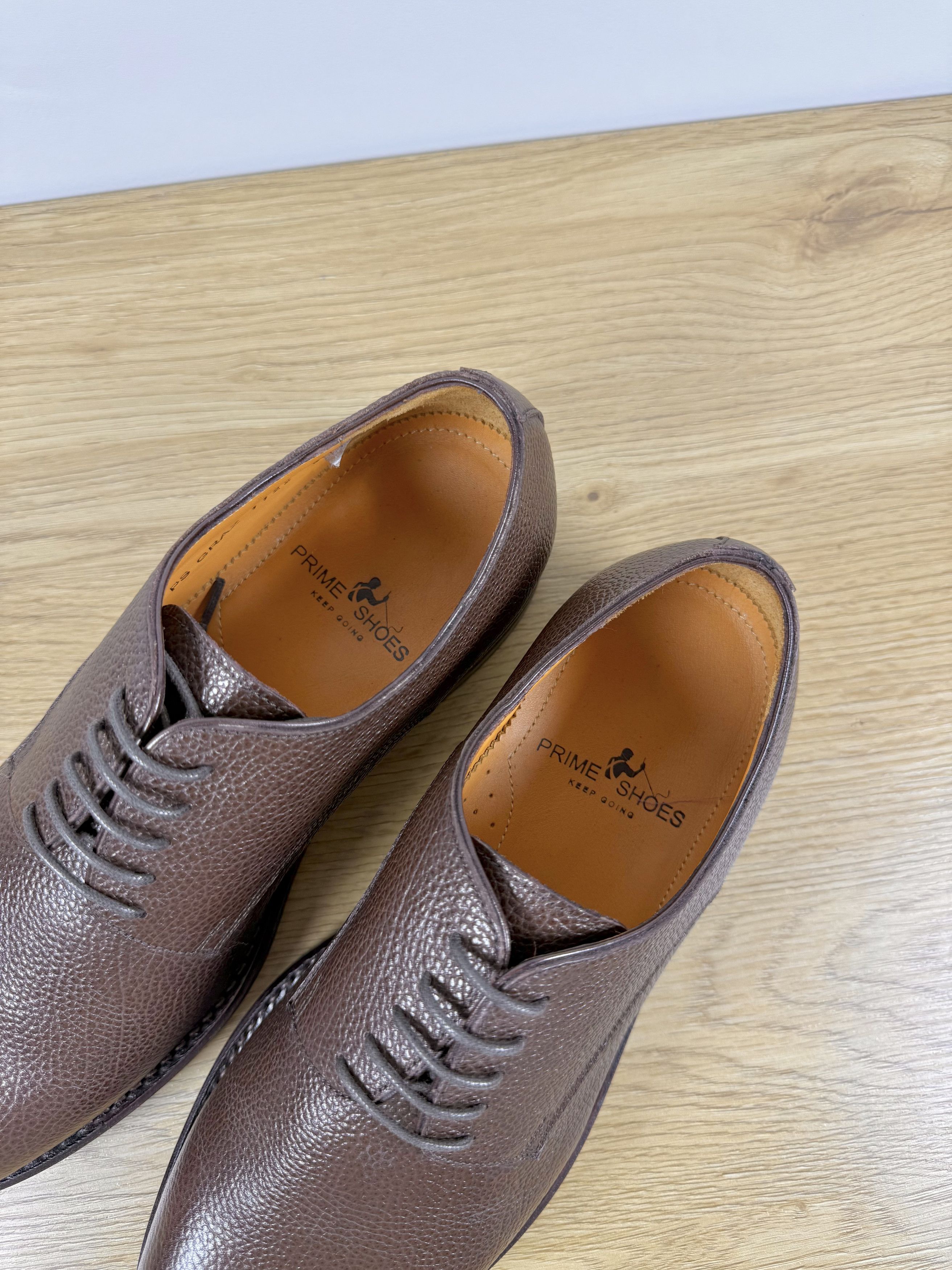 Other PRIME SHOES Goodyear welted brown Grain Leather Derbies Size US 9 / EU 42 - 4 Thumbnail