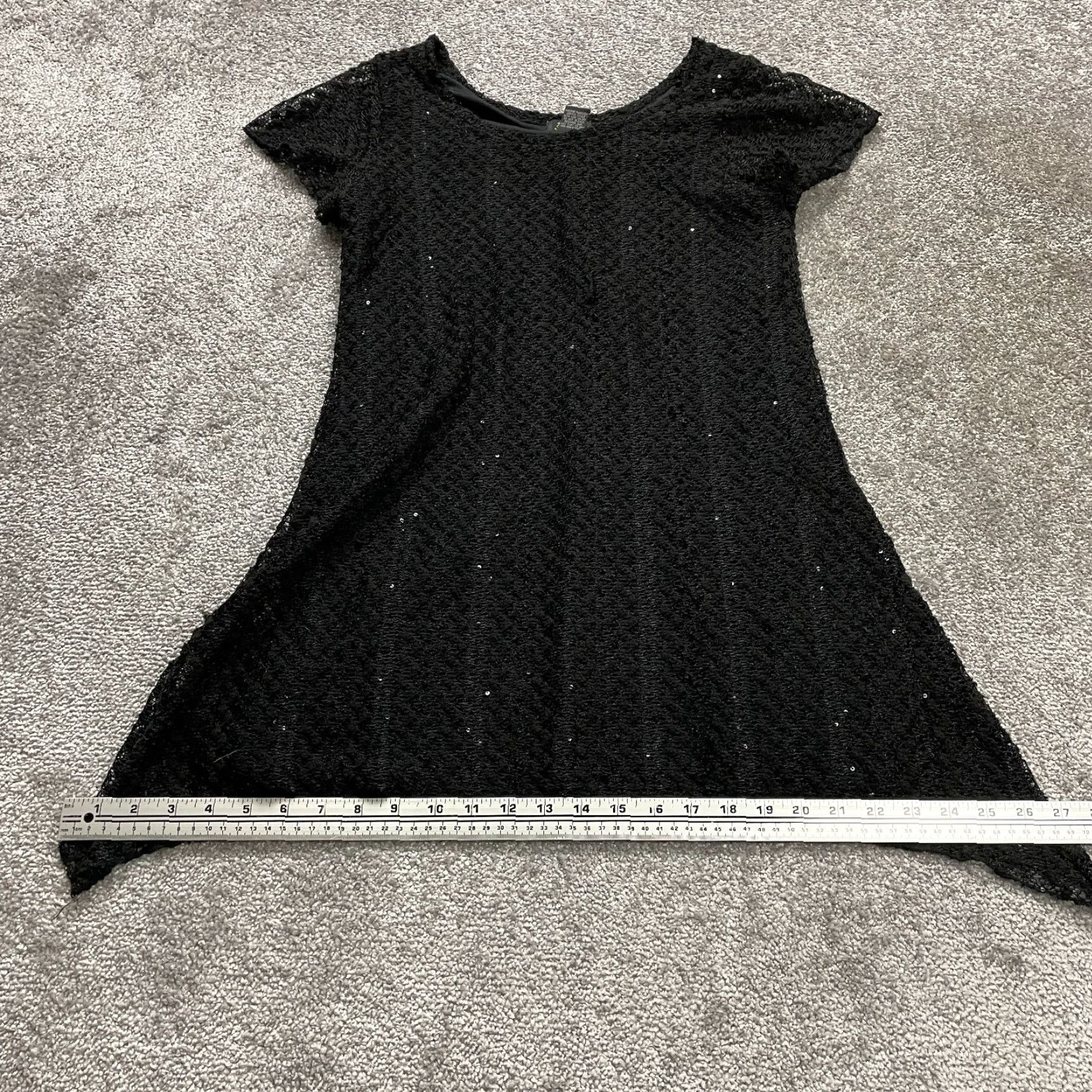 Ford Shannon Ford Blouse Shirt Tunic Womens Large Black Lace Sequin Short Sleeve All Seasons Casual Top - Regular Fit Size L / US 10 / IT 46 - 6 Thumbnail
