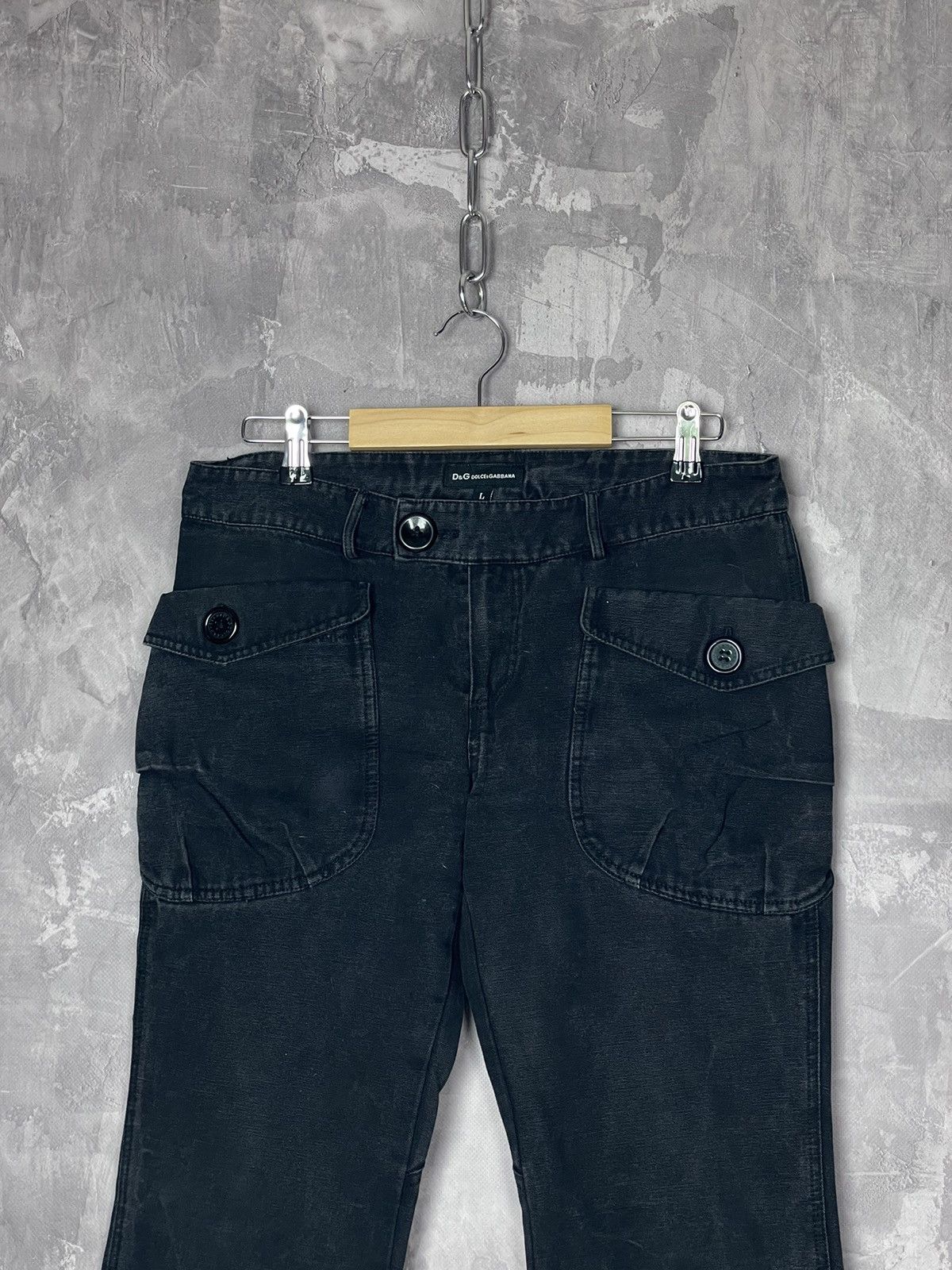 Dolce & Gabbana × Vintage 90’s Dolce & Gabbana Style Backwards cargo pants Size 32" / US 10 / IT 46 - 2 Thumbnail
