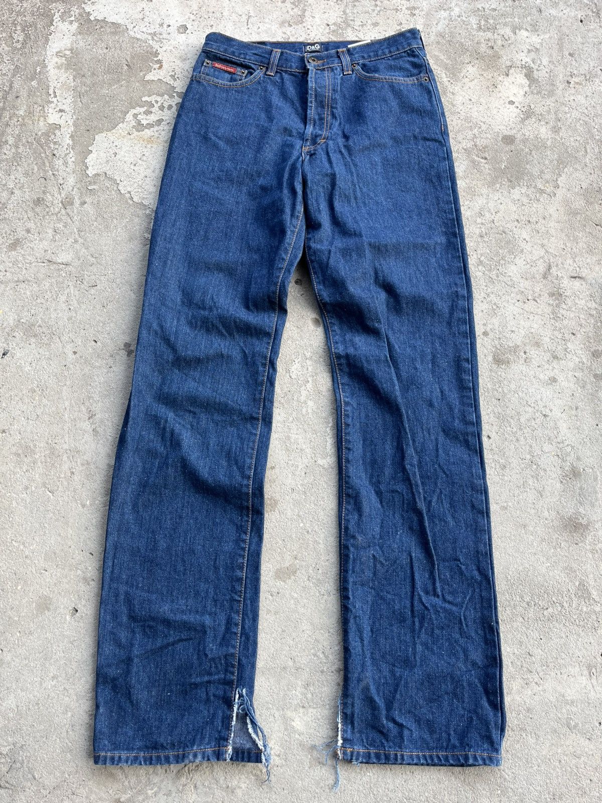 Dolce & Gabbana × Japanese Brand D&G Vintage Dolce & Gabbana Distressed Denim Straight Jeans Size US 32 / EU 48 - 2 Thumbnail