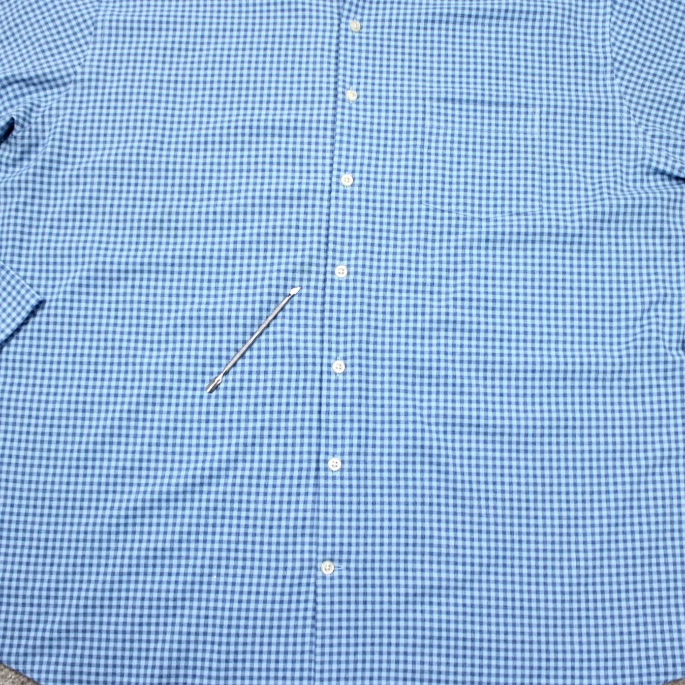 Peter Millar Peter Millar Hills Performance Cotton Touch Sport Shirt Mens 2XL XXL Blue L/S Size US XXL / EU 58 / 5 - 6 Thumbnail