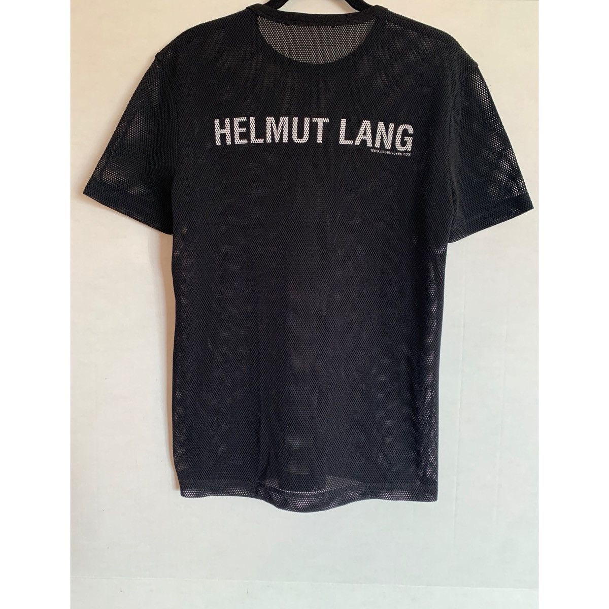 Helmut Lang HELMUT LANG BLACK LOGO MESH TOP Size US M / EU 48-50 / 2 - 20 Thumbnail