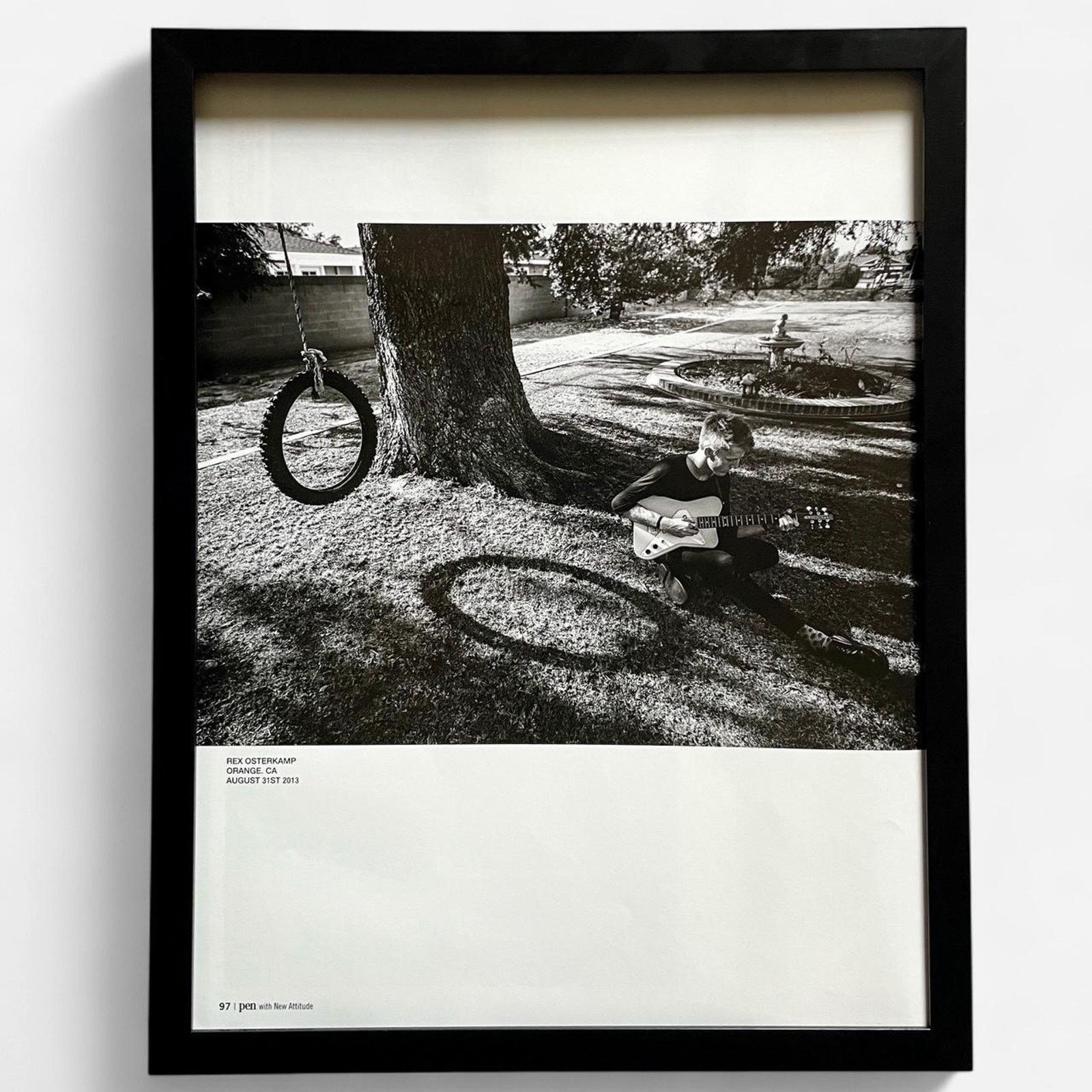 Hedi Slimane × Saint Laurent Paris × Vintage Hedi Slimane REX OSTERKAMP photography framed poster 9x11 Size ONE SIZE - 1 Thumbnail