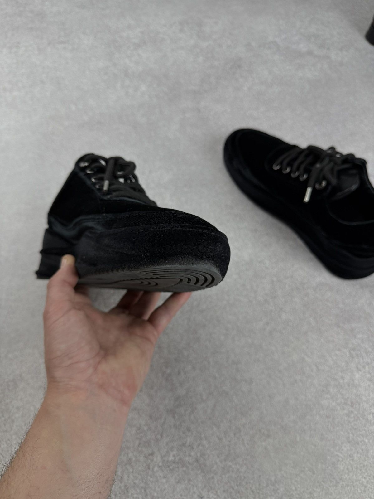 Filling Pieces Filling Pieces Low Eva Velvet Black Sneakers Size 38 Size US 8 / IT 38 - 11 Thumbnail