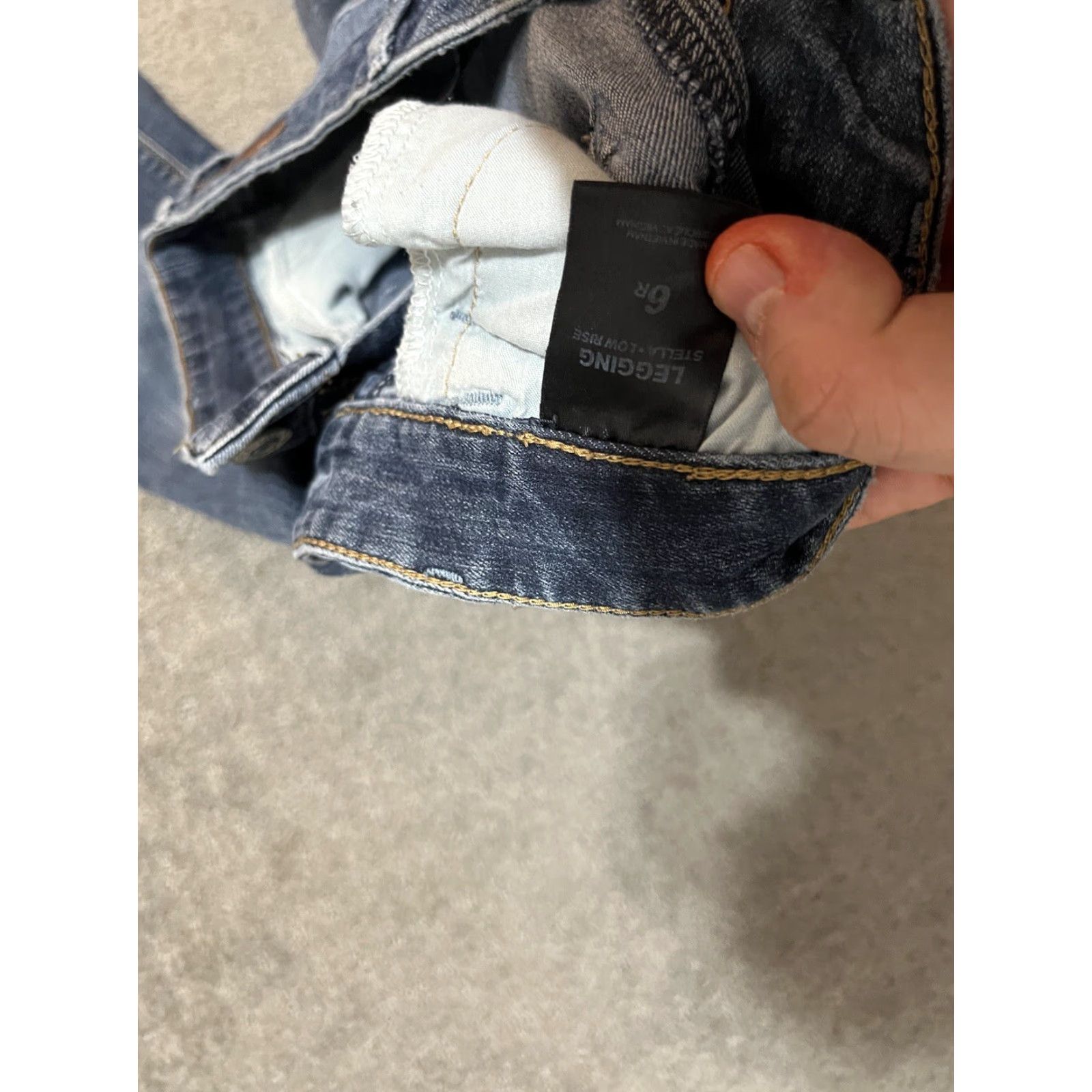 Express Express Jean Legging Blue Mid Rise Regular Fit Women's Size 6 Cotton Blend Ankle 5-Pocket Size 28" / US 6 / IT 42 - 4 Thumbnail