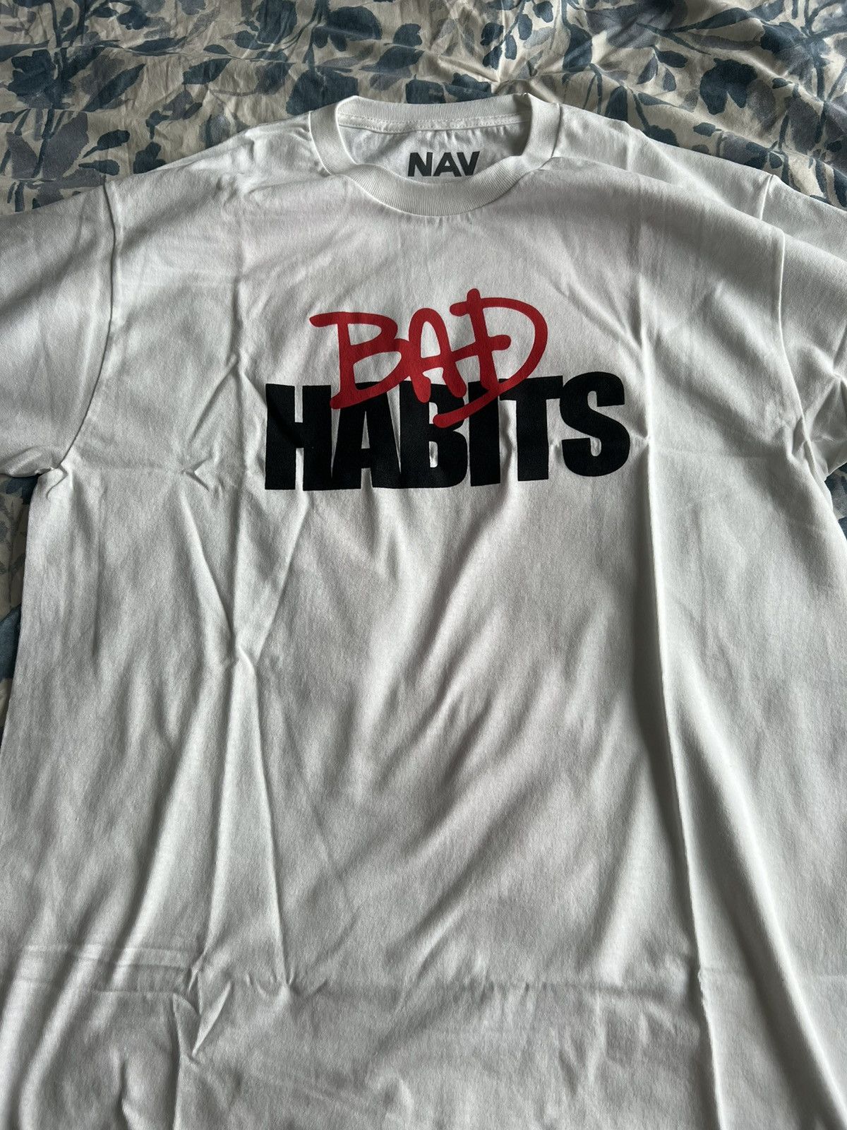 Vlone Vlone Nav “Bad Habits” T-Shirt Size US L / EU 52-54 / 3 - 1 Thumbnail