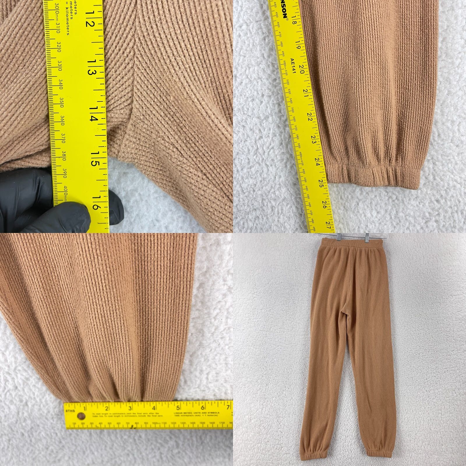 SKIMS Skims Brown Pull On Jogger Sweat Pants Women XS - Jogger, Pants, Brown, Knit, Elastic Waist, Casual, Lounge, Fall, Spring, Summer, Winter, Women, XS Size 26" / US 2 / IT 38 - 8 Thumbnail