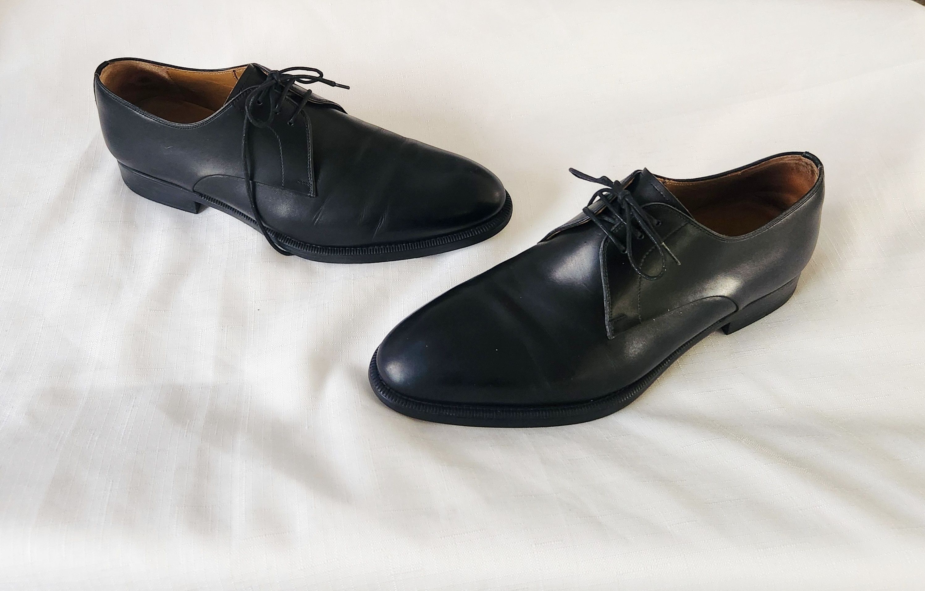 PAOLO IANTORNO Black Leather Lace Up Shoes Paolo Iantorno Black Soft Italy Leather Boots | Mercari main image 3