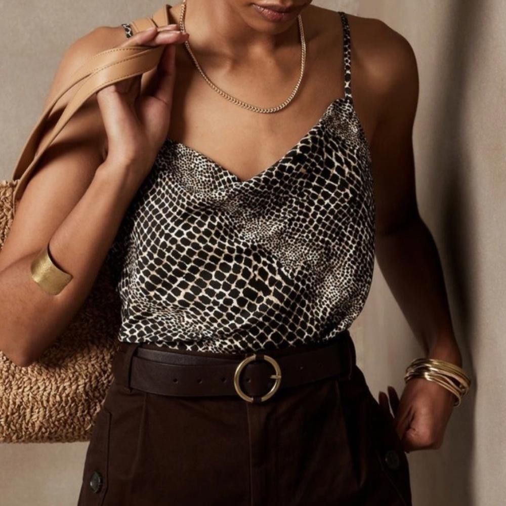 Banana Republic Banana Republic l NWT Cowl Neck Cami Blouse XS Size XS / US 0-2 / IT 36-38 - 1 Thumbnail