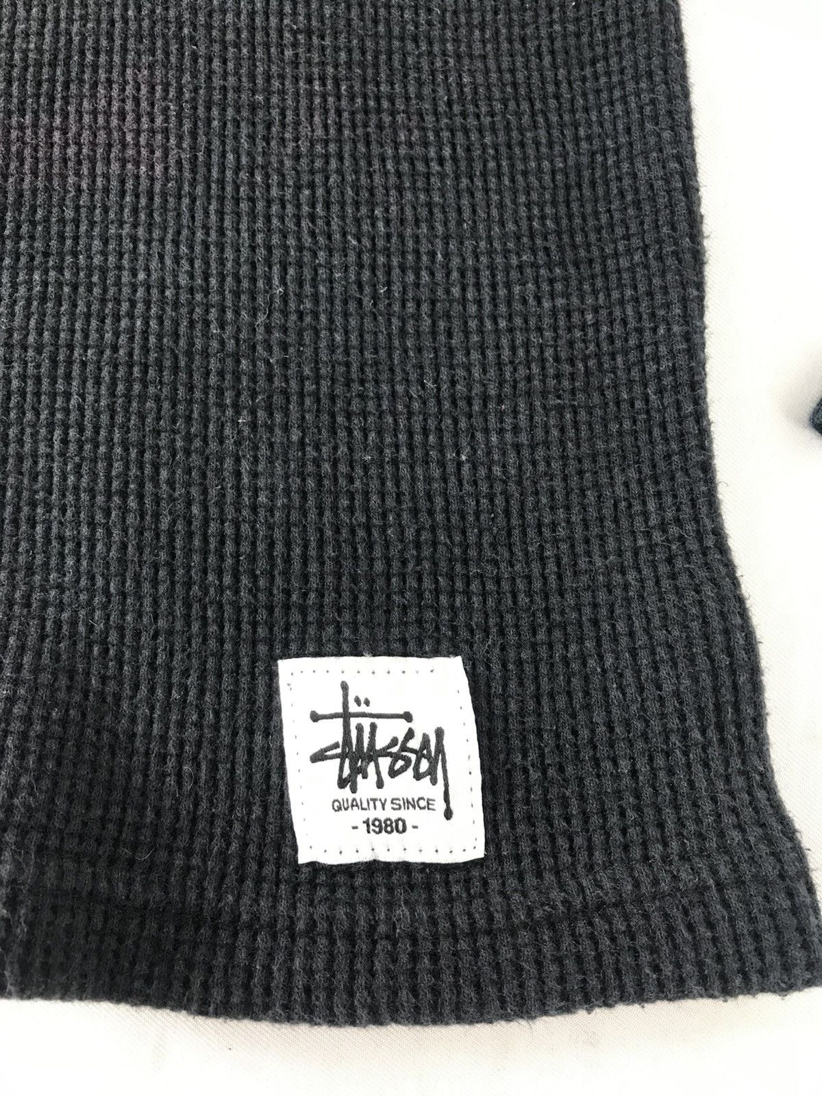 Stussy 90s Stussy No 4 Waffle Longsleeve Printed Tee Size S / US 4 / IT 40 - 5 Thumbnail