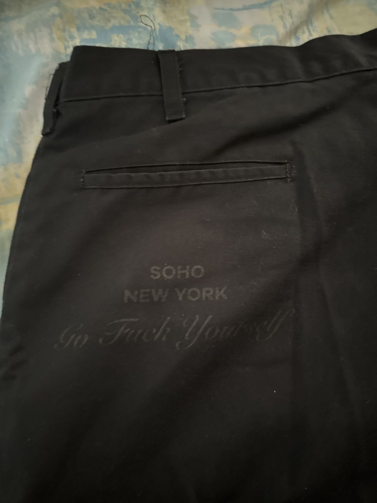 4GSELLER 4GSeller Go Fuck yourself Black Dickies Size US 43 - 1 Thumbnail
