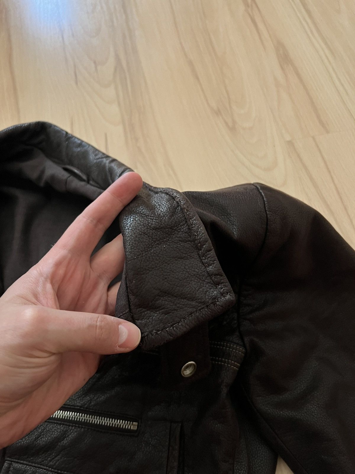 Marithe + Francois Girbaud RARE Marithe Francois Girbaud Leather Trench Coat Jacket Size M / US 6-8 / IT 42-44 - 16 Thumbnail