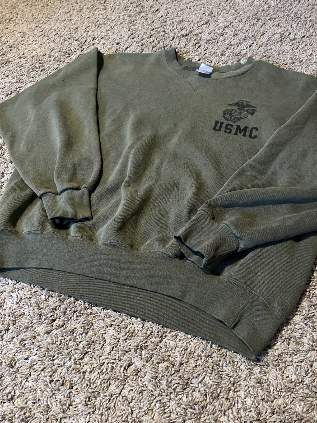 Soffe × Vintage Vintage USMC Marine Crewneck Size US L / EU 52-54 / 3 - 3 Thumbnail