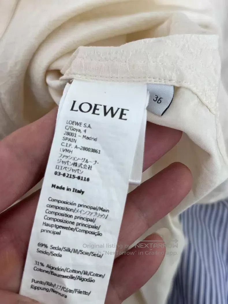 Loewe Loewe Early fall dark print hooded shirt Size XS / US 0-2 / IT 36-38 - 4 Thumbnail