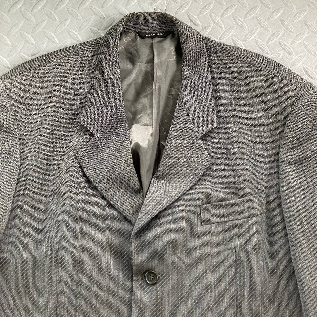 Balenciaga Tailored Wool Suit Jacket Size 40R - 3 Thumbnail