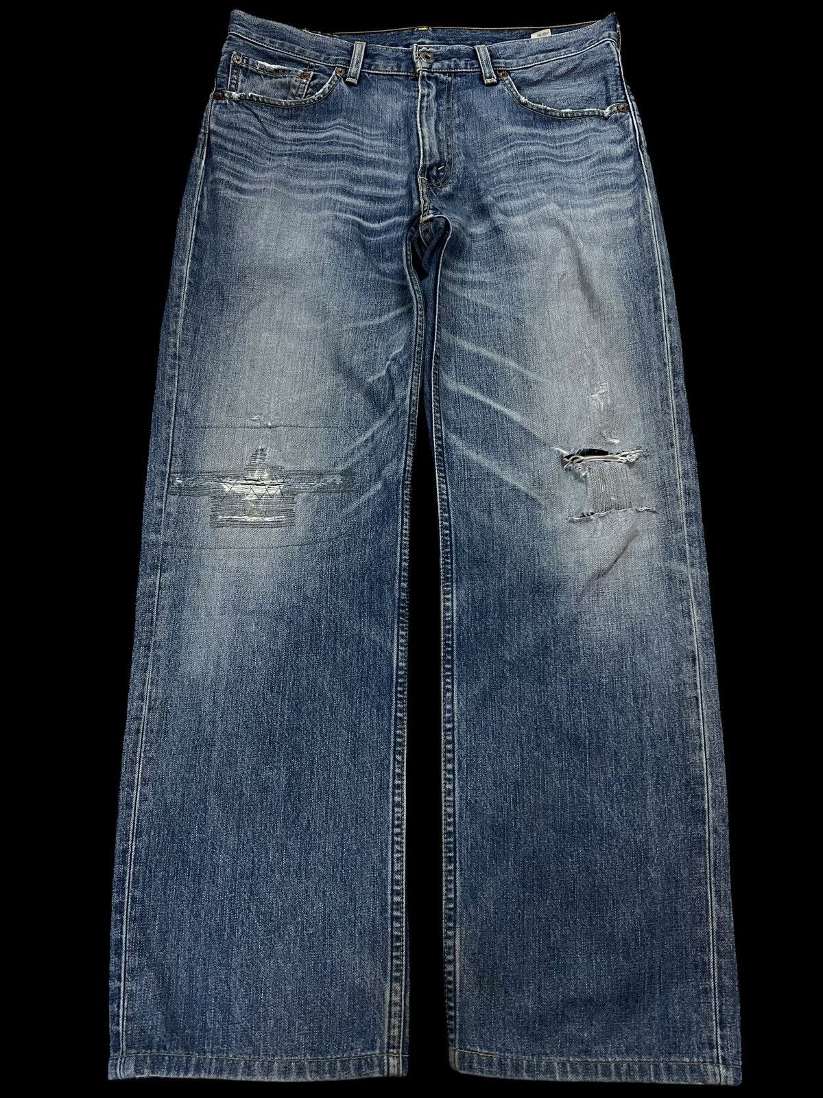 Levi's 💥Baggy💥Vintage LPC Levis 502 Faded Distressed Jean Size US 33 - 1 Thumbnail