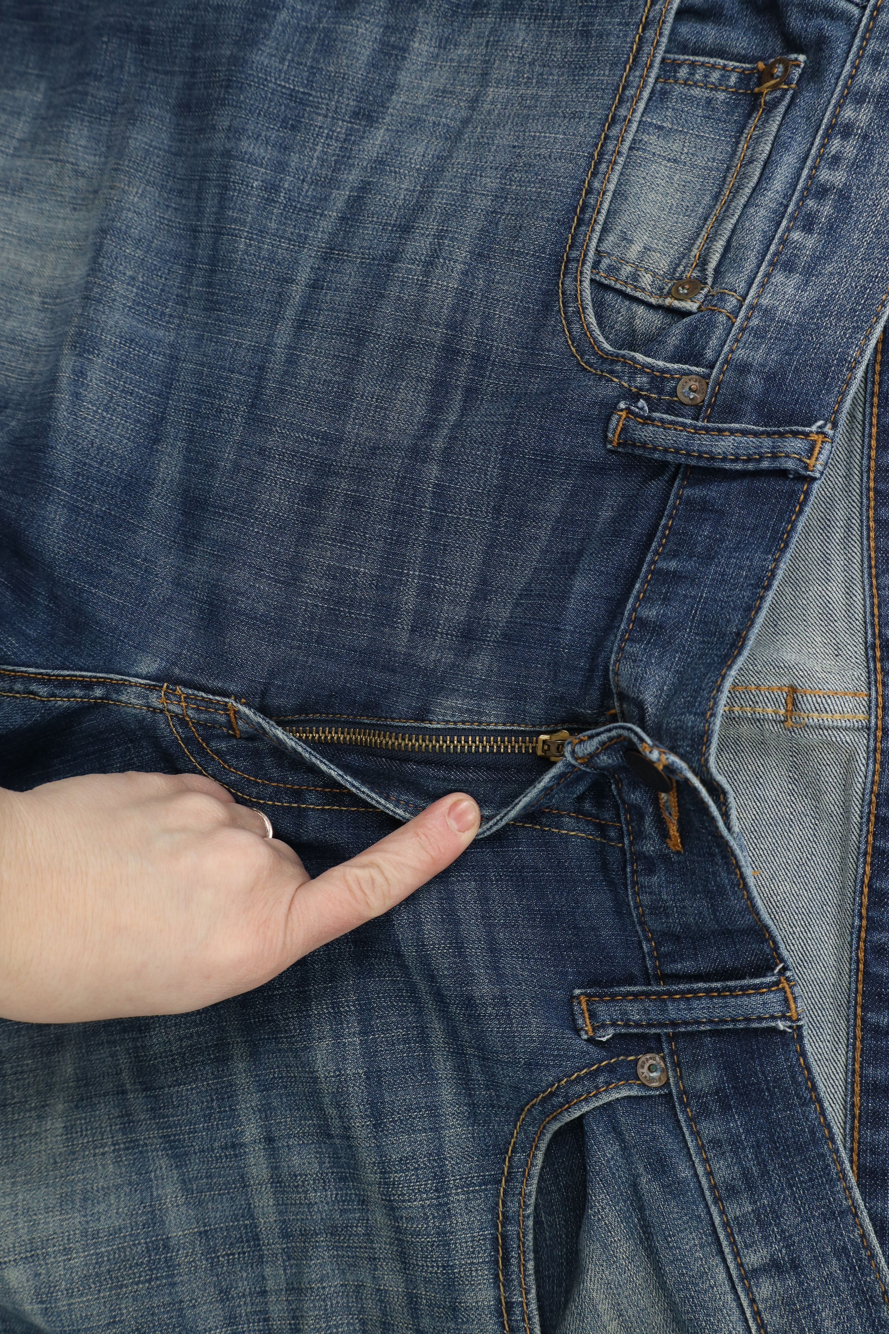 Lucky Brand × Vintage Vintage Y2K Lucky Brand 221 Straight Leg Denim Jeans Blue Size US 36 / EU 52 - 6 Thumbnail