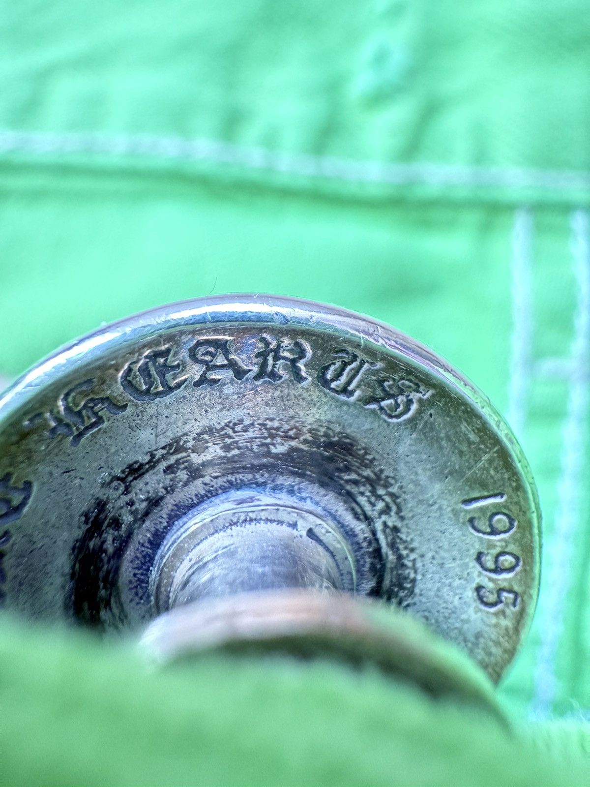 Chrome Hearts Chrome hearts 2025 Levi’s 501 green patches jeans Size US 31 - 10 Thumbnail