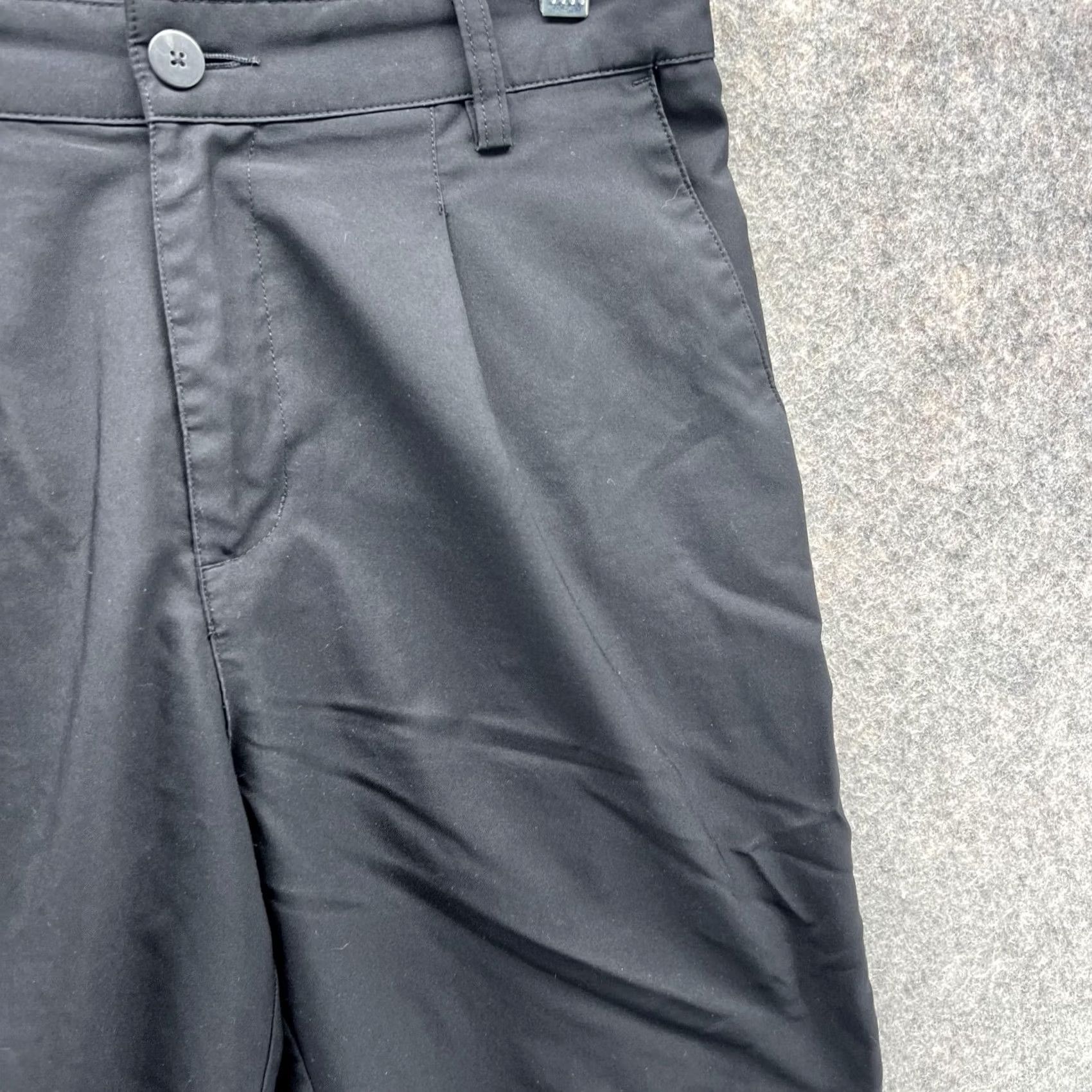 Adidas Adidas Shorts Men 30 Black Chino Flat Front Climalite Athletic Golf Trefoil Size US 30 / EU 46 - 4 Thumbnail