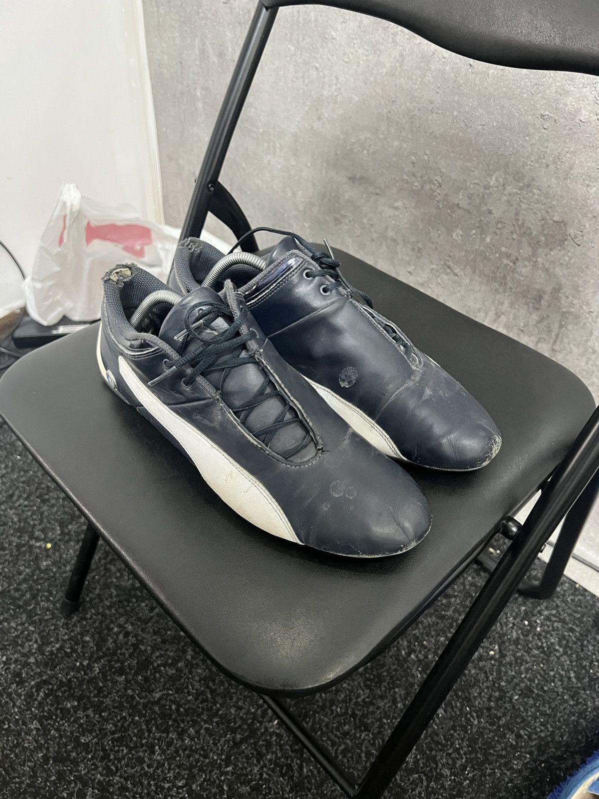 BMW × Puma Vintage Puma Speedcat Racing Leather Black Sneakers Size US 10 / EU 43 - 3 Thumbnail