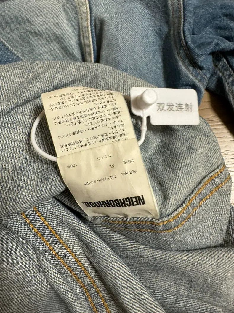Neighborhood Neighborhood Graffiti Washed Denim Jacket, Light Blue Wash Size US XL / EU 56 / 4 - 9 Thumbnail