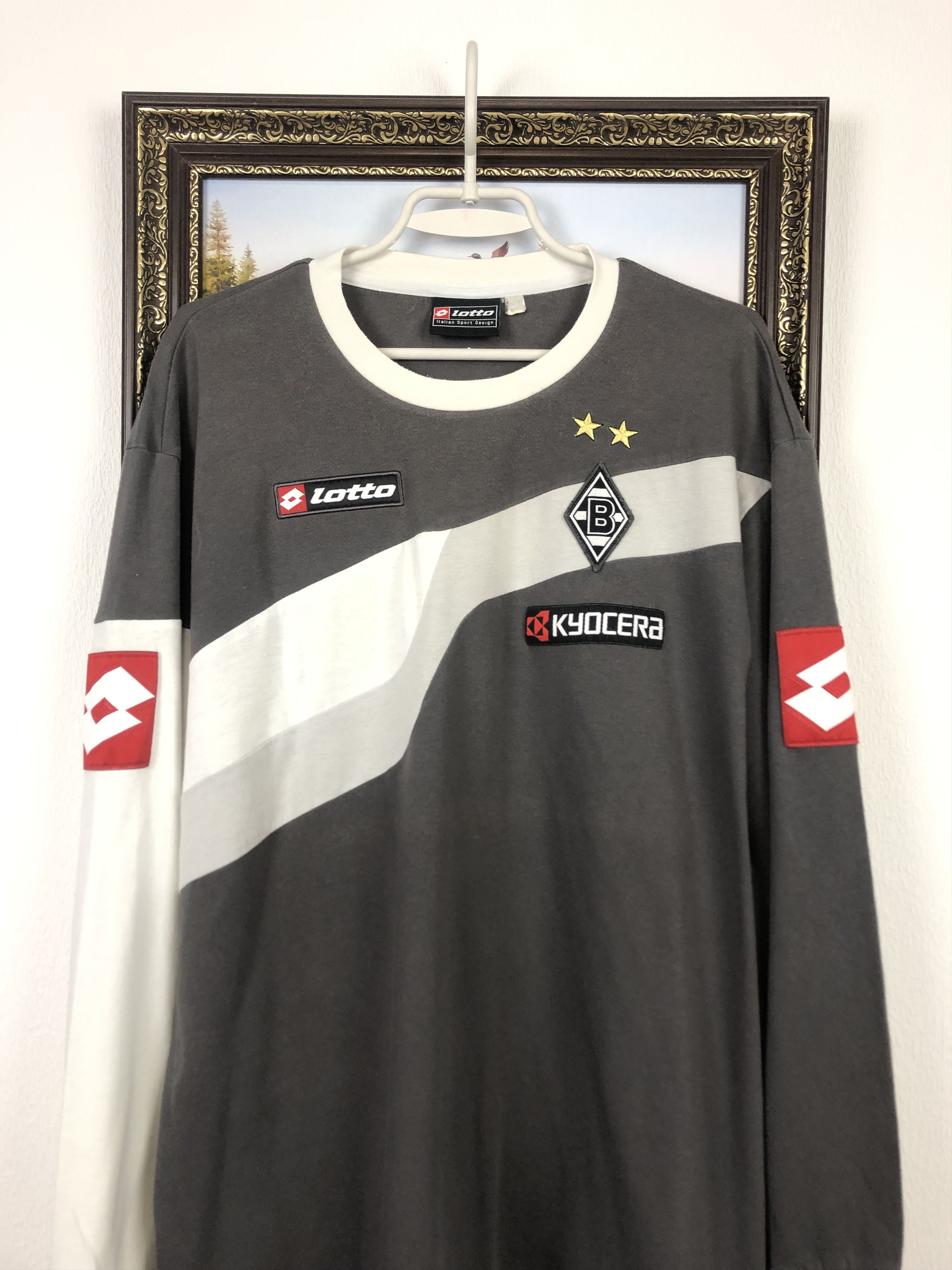 Lotto Sport Borussia Mönchengladbach Football Sweatshirt Shirt Soccer Size US XL / EU 56 / 4 - 2 Thumbnail