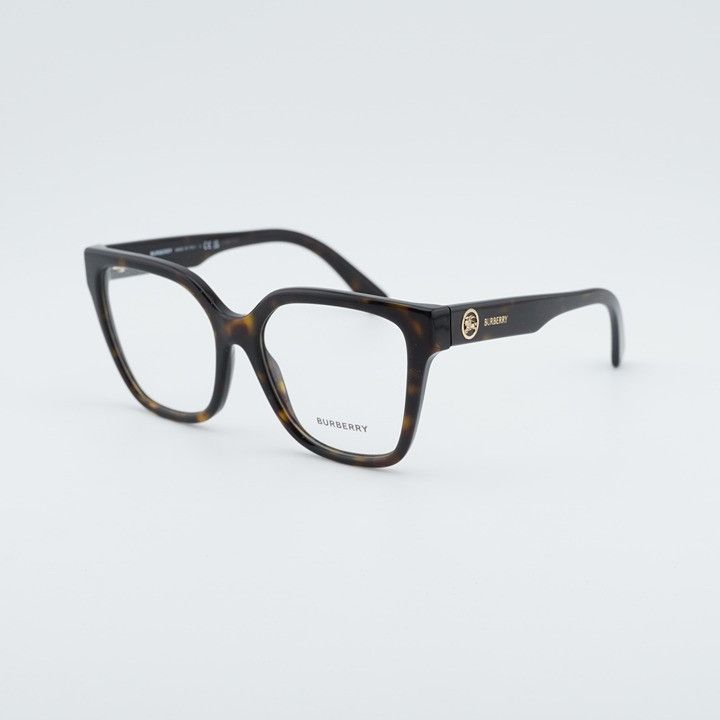 Burberry Burberry BE2443 3002 Eyeglasses Havana 53mm Square Frame Size ONE SIZE - 1 Thumbnail