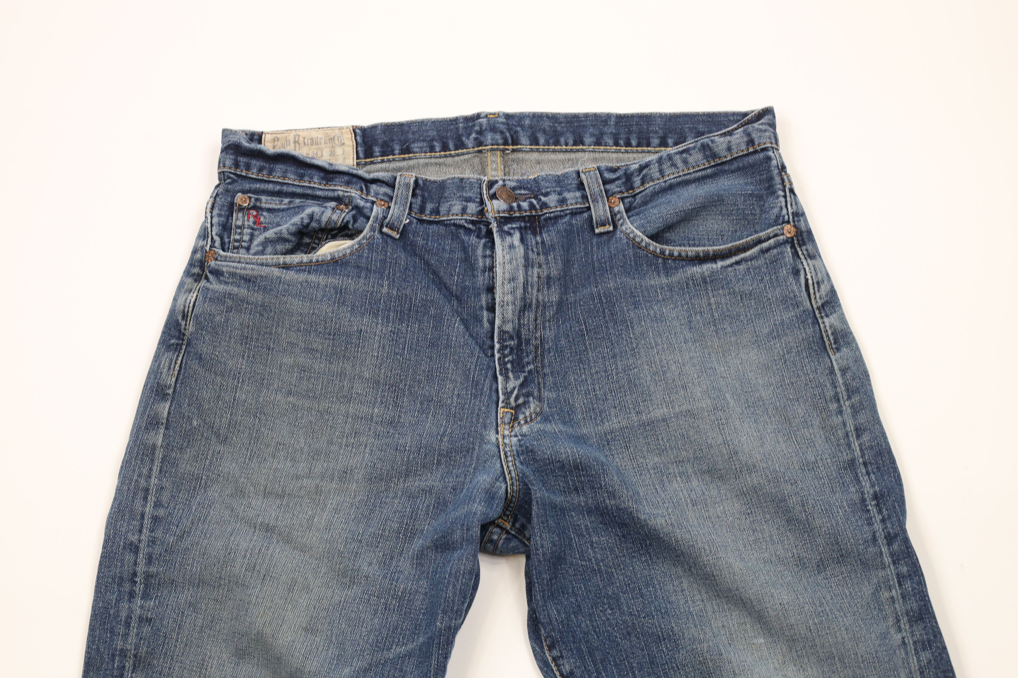 Ralph Lauren × Vintage Vintage Ralph Lauren Cortlandt Classic Straight Leg Jeans Size US 34 / EU 50 - 2 Thumbnail