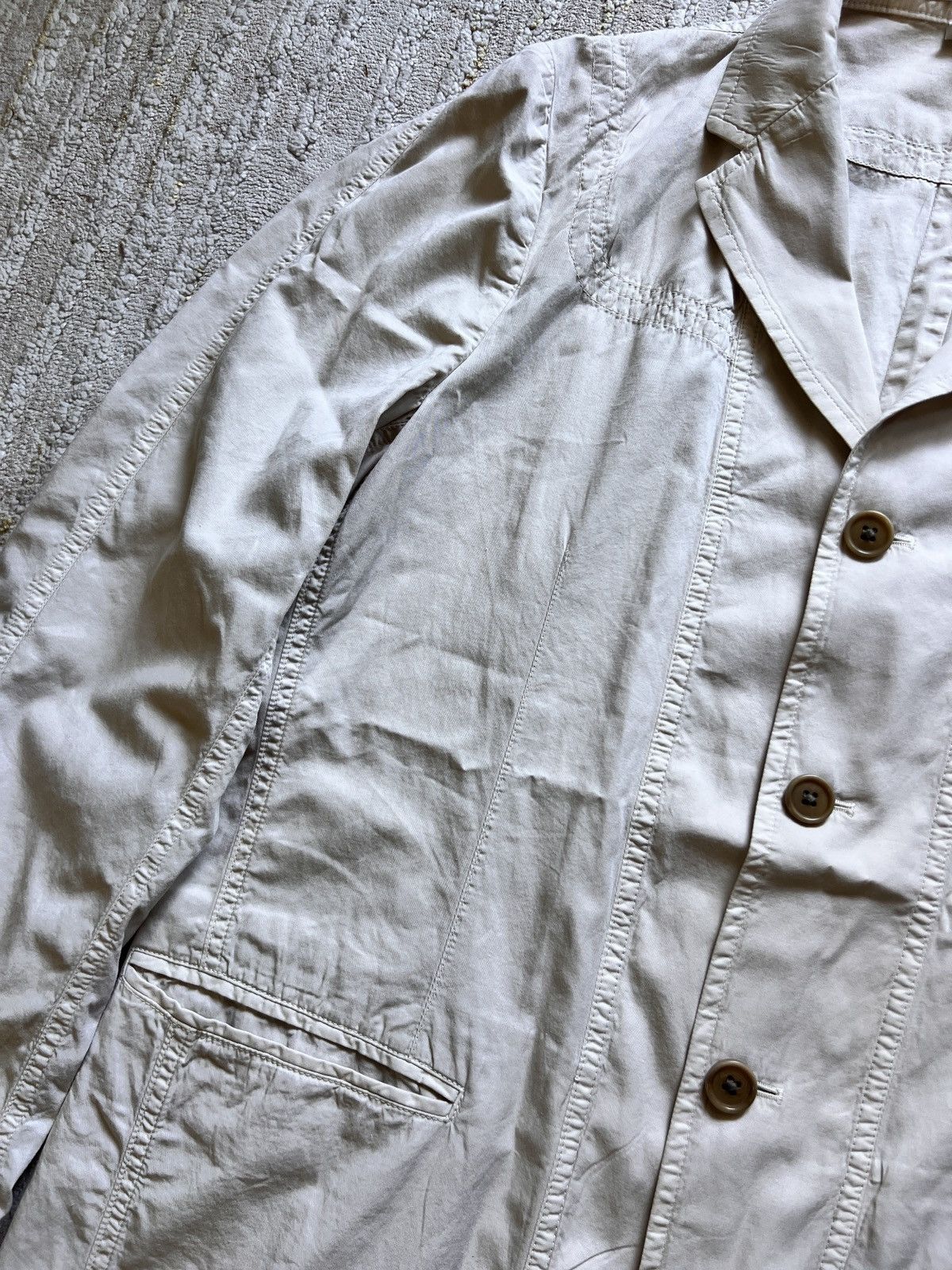 Dries Van Noten Dries Van Noten Beige 3 Button Light Jacket Size US M / EU 48-50 / 2 - 6 Thumbnail