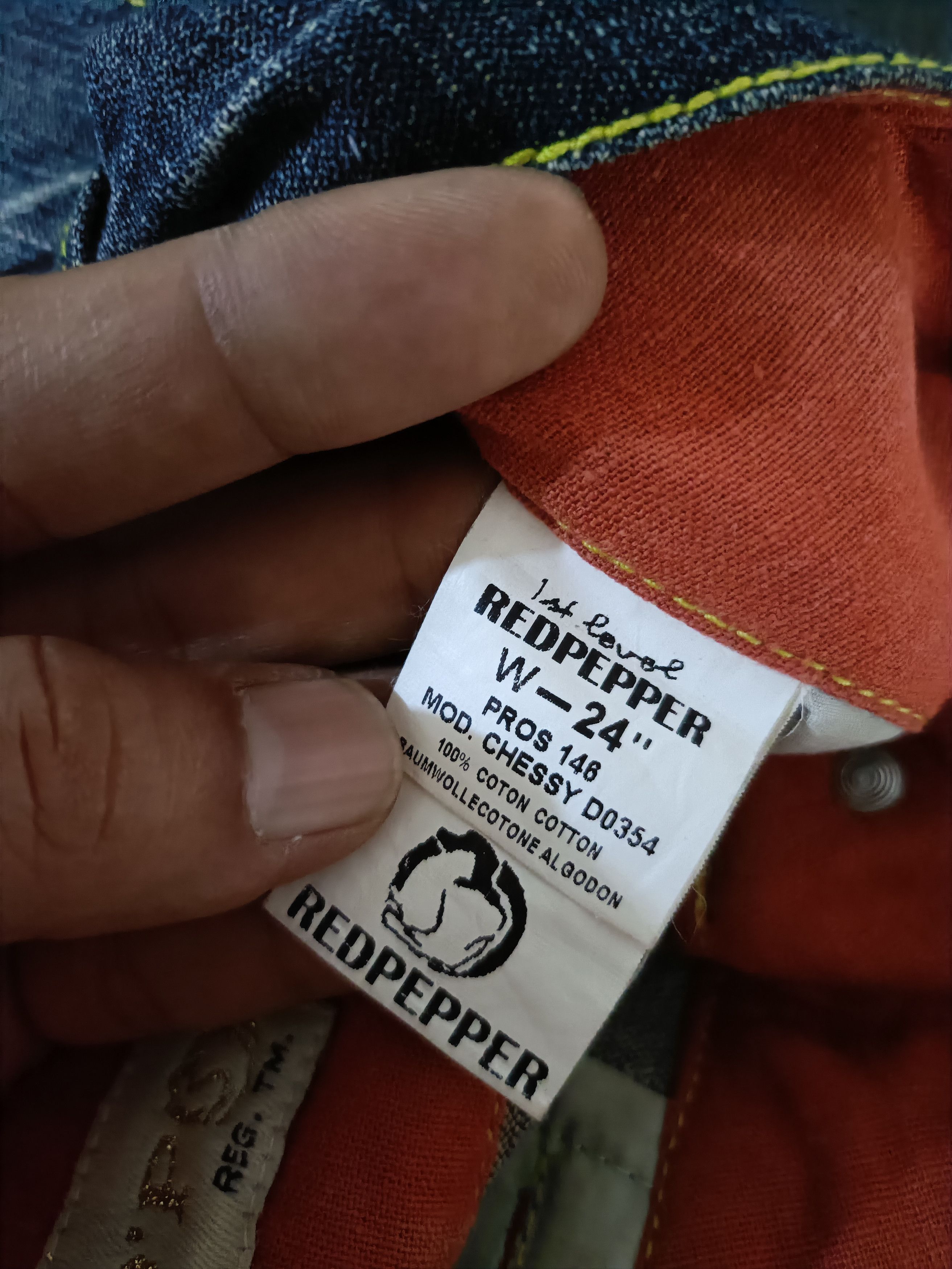 Japanese Brand Vintage red pepper Jenna low rise flare jeans Size 24" / US 00 / IT 34 - 7 Thumbnail