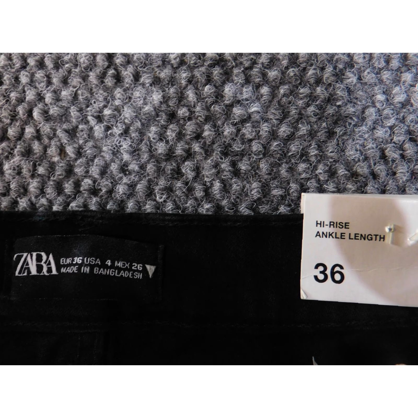 Zara Zara Jeans Womens 4 Black Sculpt Hi-Rise Ankle Length Stretch Denim Pants Skinny Jeans Womens Black SCULPT 90s? Size 27" / US 4 / IT 40 - 4 Thumbnail