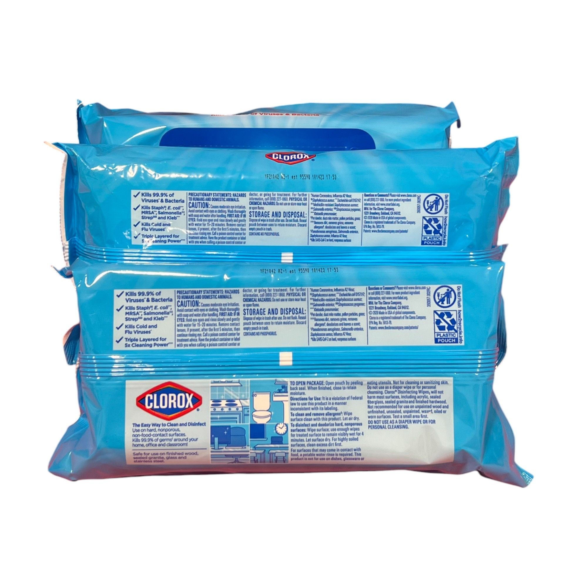 Other Clorox - Bleach Free Disinfecting Cleaning Wipes - 75 Count Size ONE SIZE - 2 Thumbnail