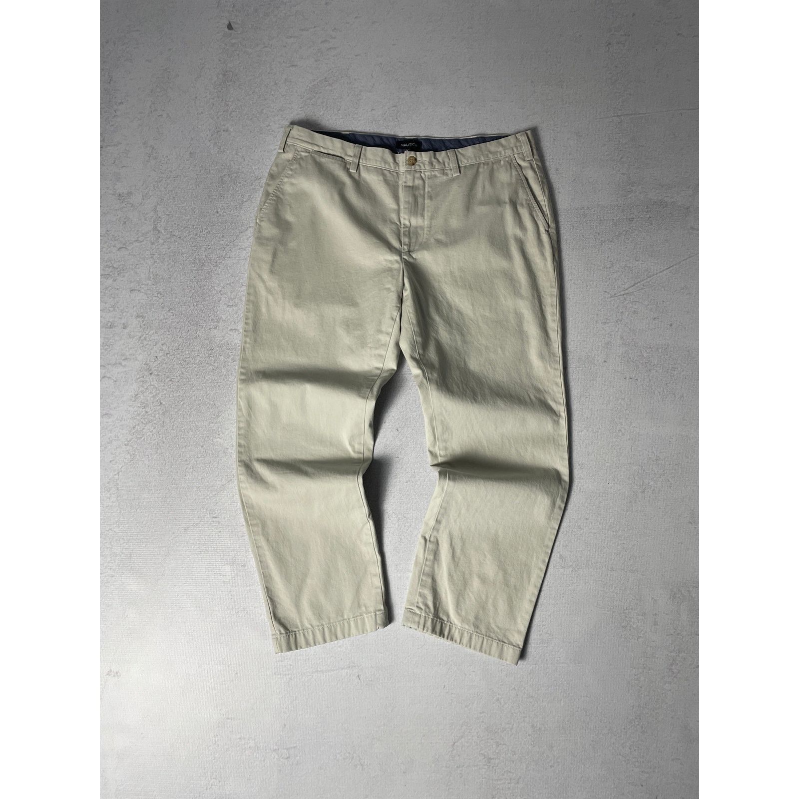 Nautica Vintage Nautica Khaki White Pants - Men's 38Wx30L Size US 38 / EU 54 - 1 Thumbnail