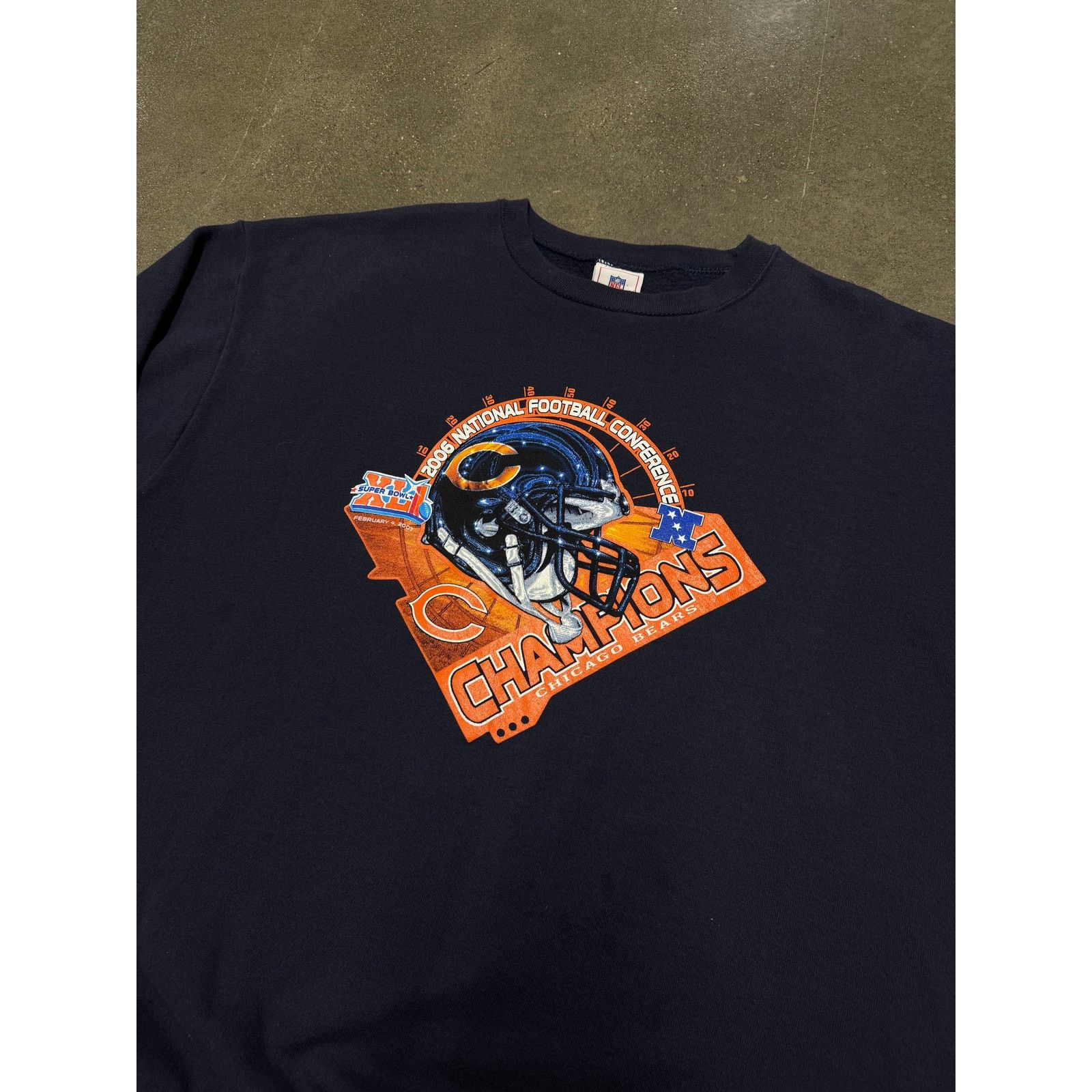 NFL 2007 Chicago Bears NFC Championship Crewneck Size XL / US 12-14 / IT 48-50 - 2 Thumbnail
