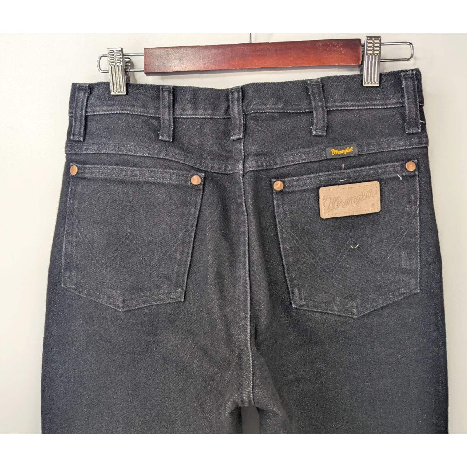 Wrangler Wrangler Jeans Cowboy Cut Slim Fit 30x32 Black Denim 938BLK Western Men Size US 30 / EU 46 - 3 Thumbnail