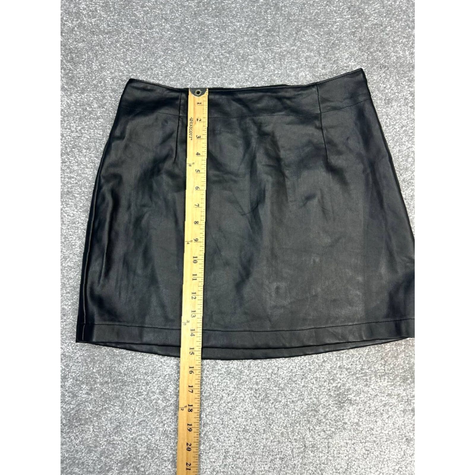 Abercrombie & Fitch Abercrombie & Fitch Skirt Womens Small Black Faux Leather Straight & Pencil Dress Skirt? Size 28" / US 6 / IT 42 - 3 Thumbnail