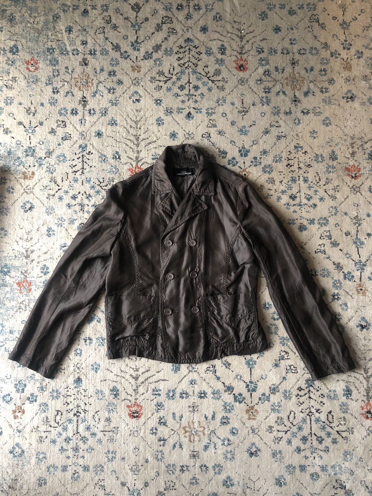 image of Tricot Comme Des Garcons Vintage Cupra Shirt Tricot Comme Des Garçons in Brown, Women's (Size Mediu