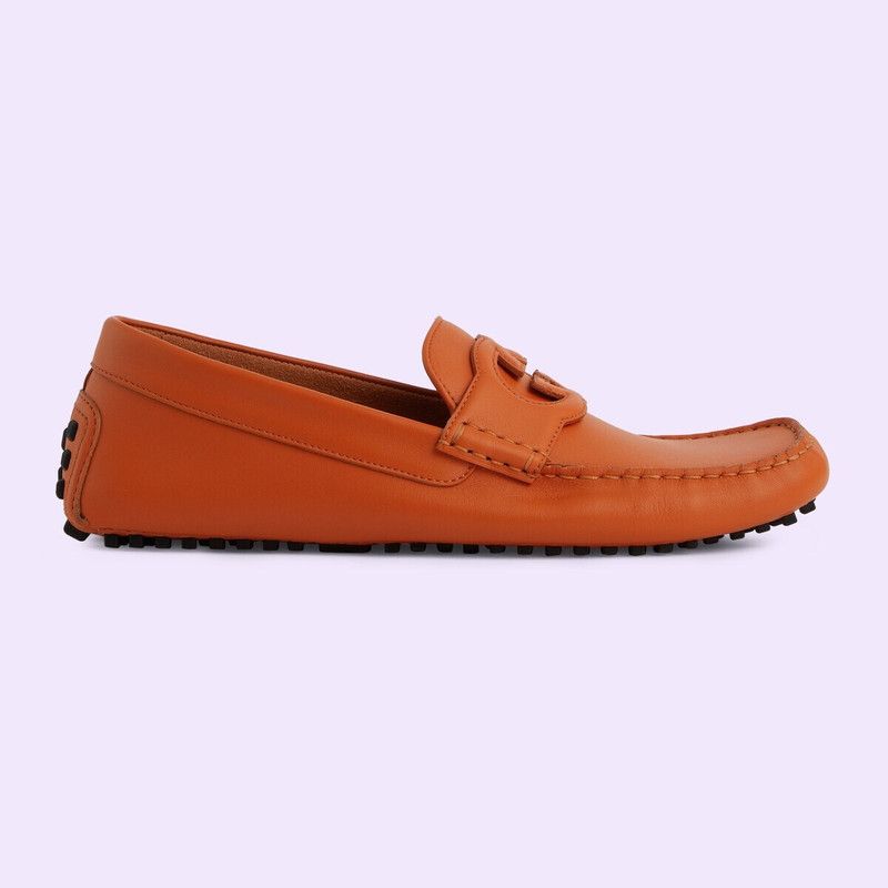 Gucci o1loc1c0326 843222 Men's Interlocking G Driver Loafers Size US 10 / EU 43 - 1 Thumbnail