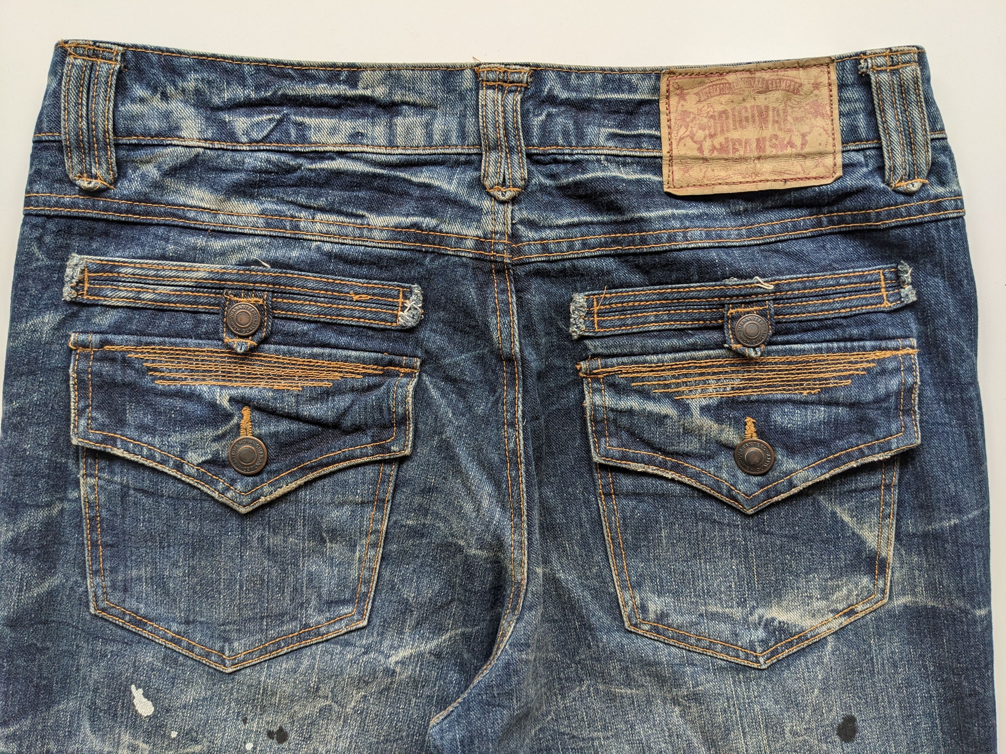 If Six Was Nine × Japanese Brand × Le Grande Bleu (L.G.B.) Japanese brand splash clawmark jeans Size US 34 / EU 50 - 5 Thumbnail